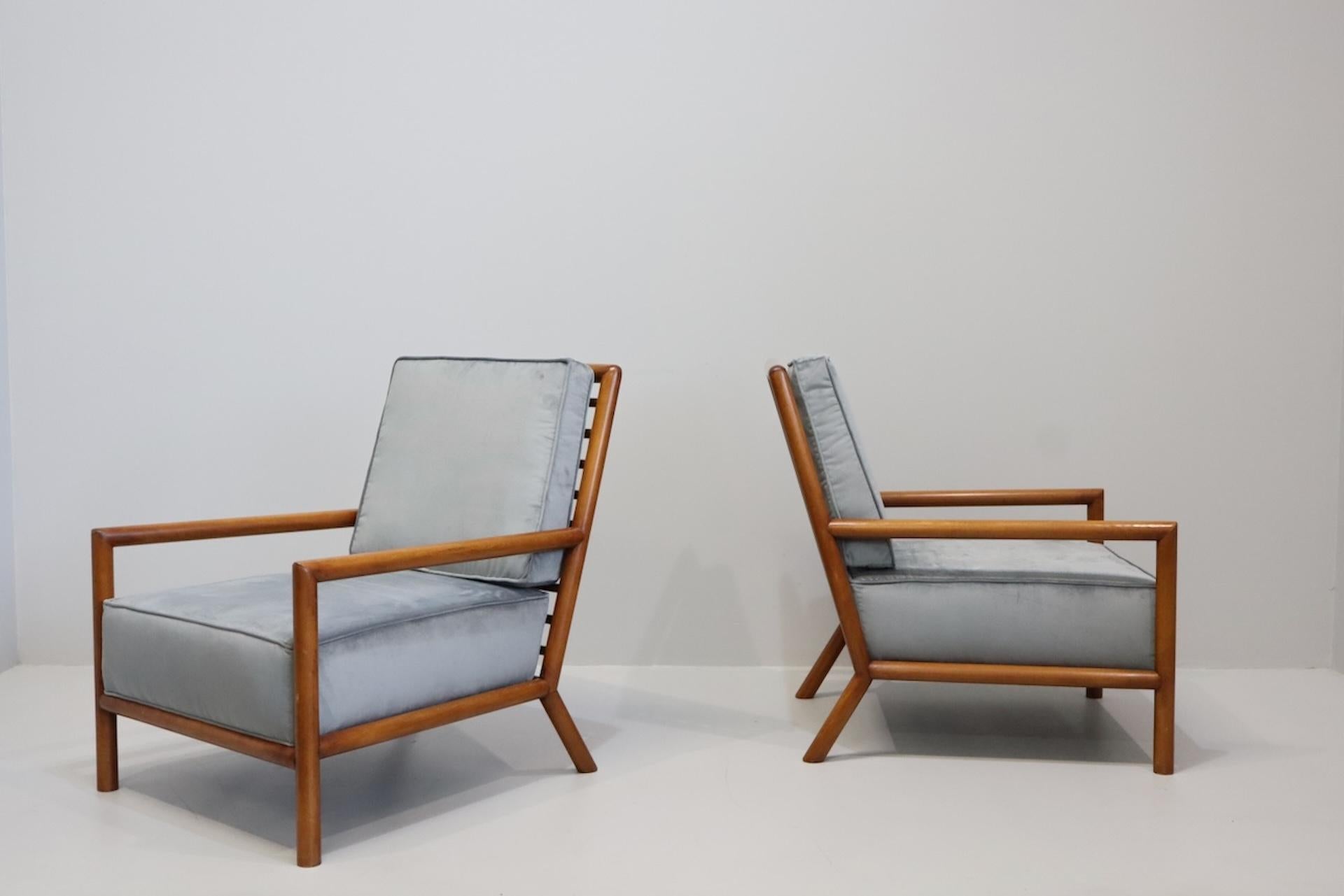 Fauteuils rares de T.H. Robsjohn-Gibbings pour Widdicomb en vente 2