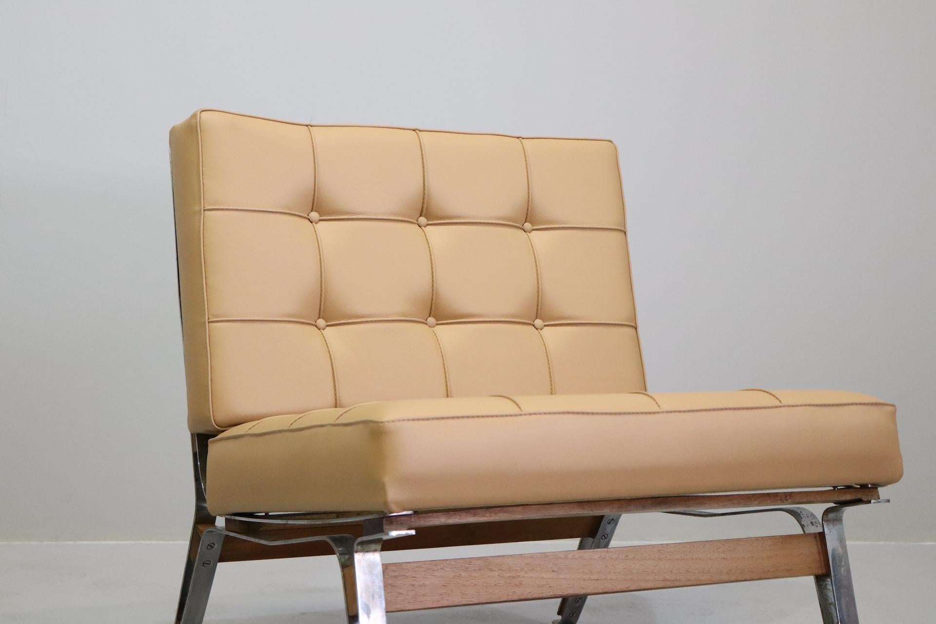 Rare Poltrone in pelle Disegnate da Ico Parisi '856' Per Cassina, 1957 For Sale 5