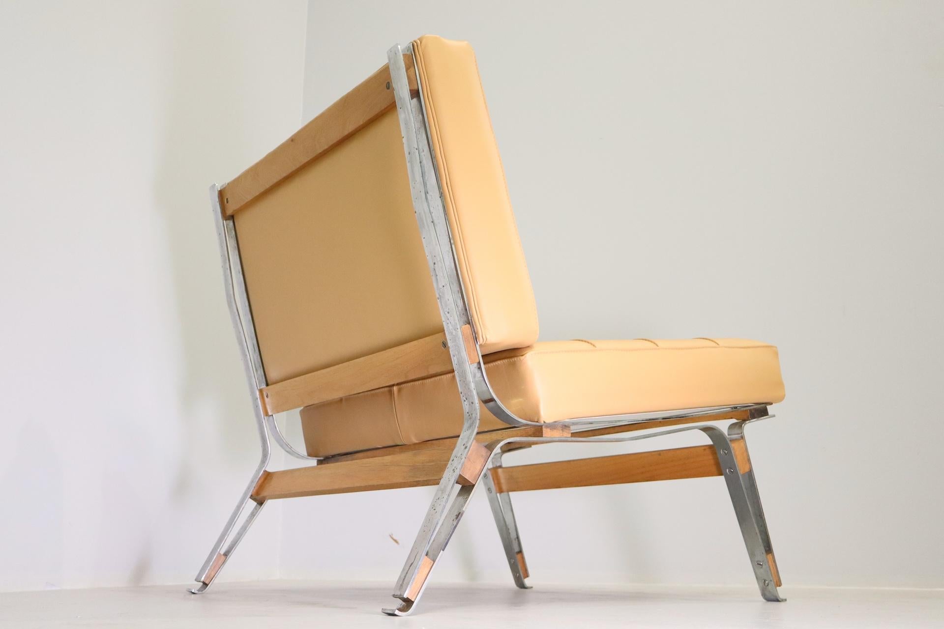 Rare Poltrone in pelle Disegnate da Ico Parisi '856' Per Cassina, 1957 For Sale 6