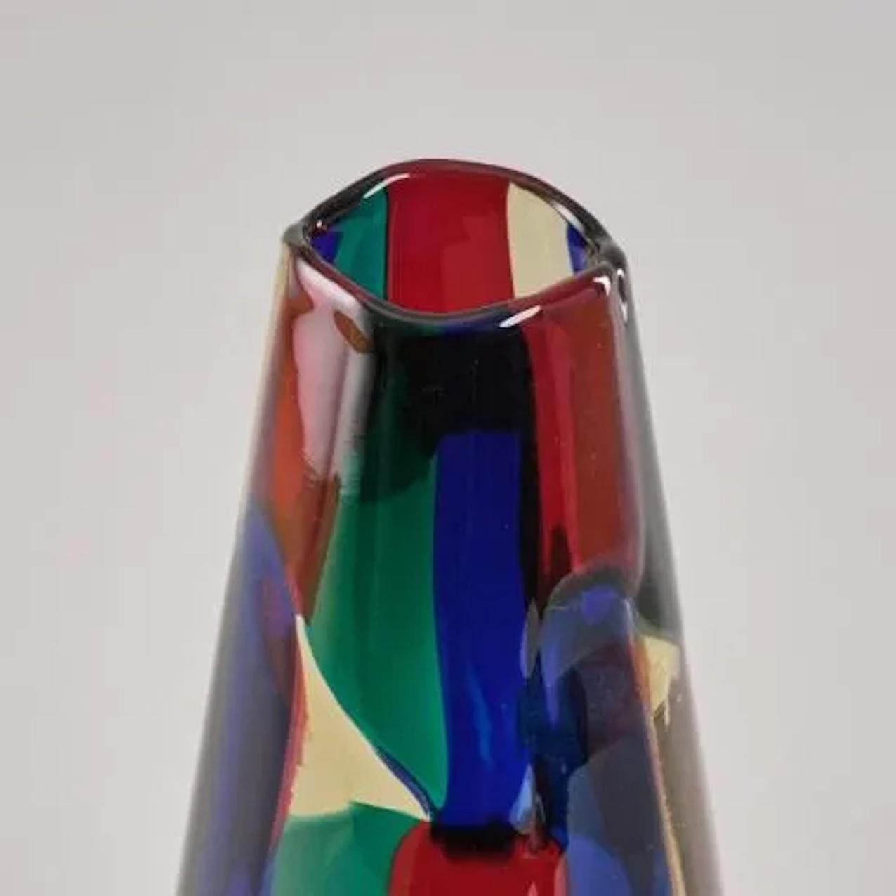 Mid-Century Modern Rare Polychrome Murano Glass 