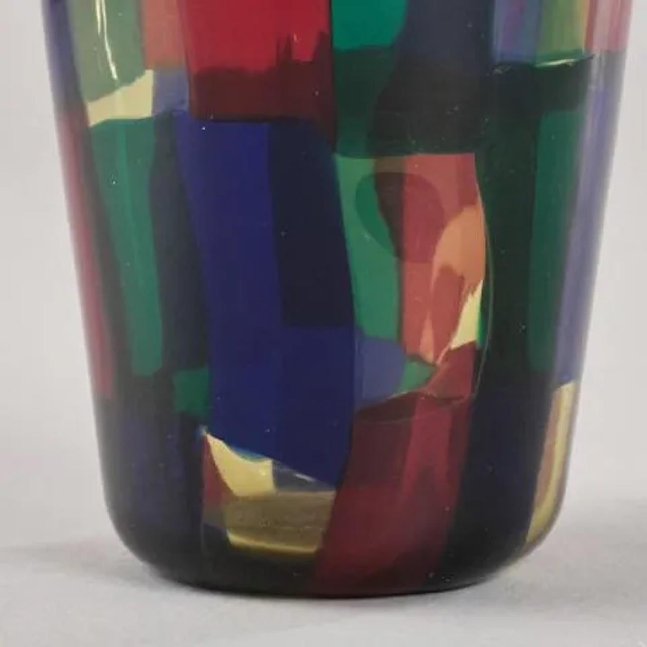 Italian Rare Polychrome Murano Glass 