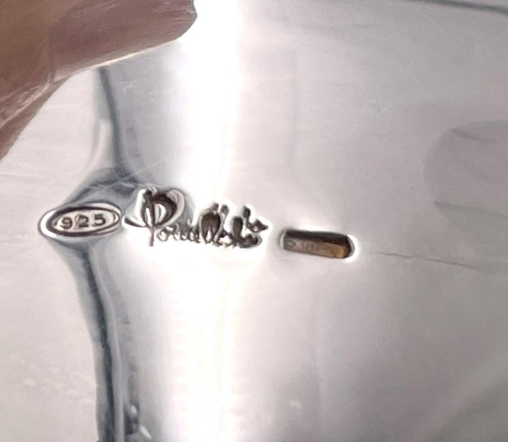 XX secolo Rara brocca in argento sterling di Pomellato in stile metà secolo moderno in vendita