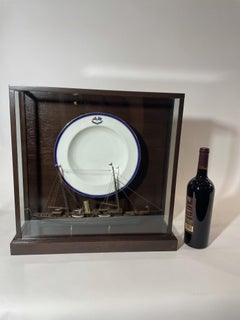 Plat en porcelaine rare du yacht Corsair W Model