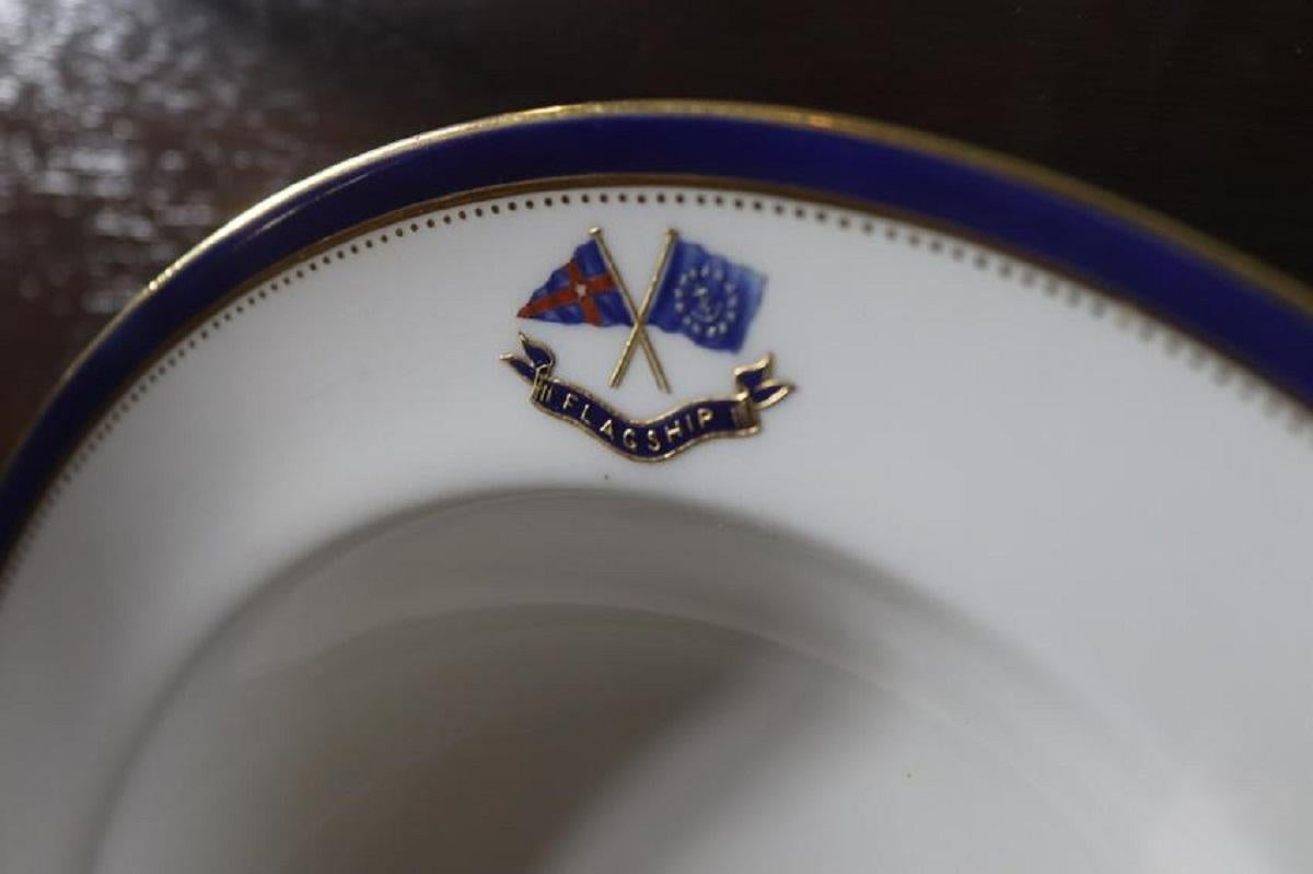 Rare Porcelain Dish from Yacht Corsair W Model For Sale 6