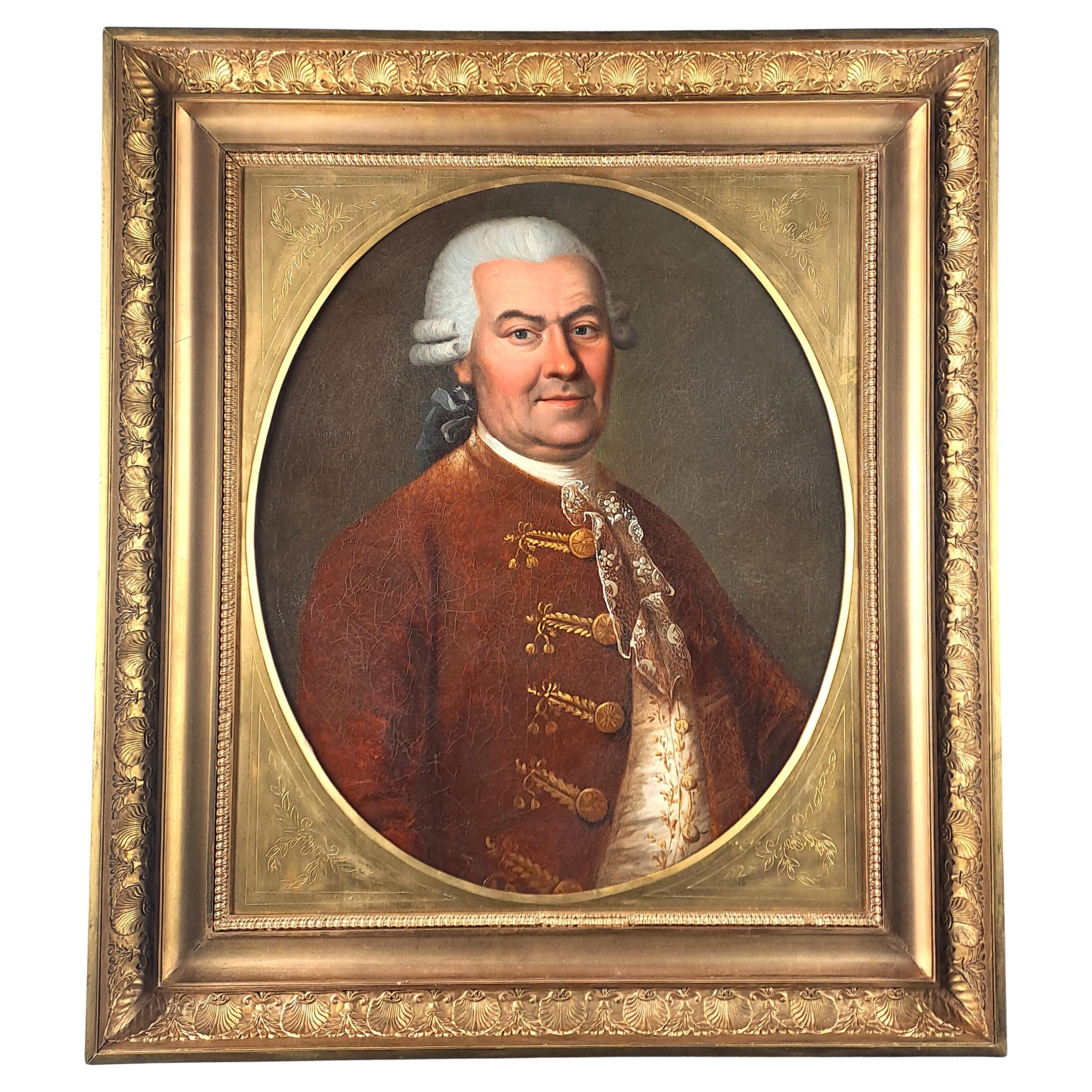 Rare portrait de Ferdinand Berthoud, célèbre horloger du roi Louis XVI en vente