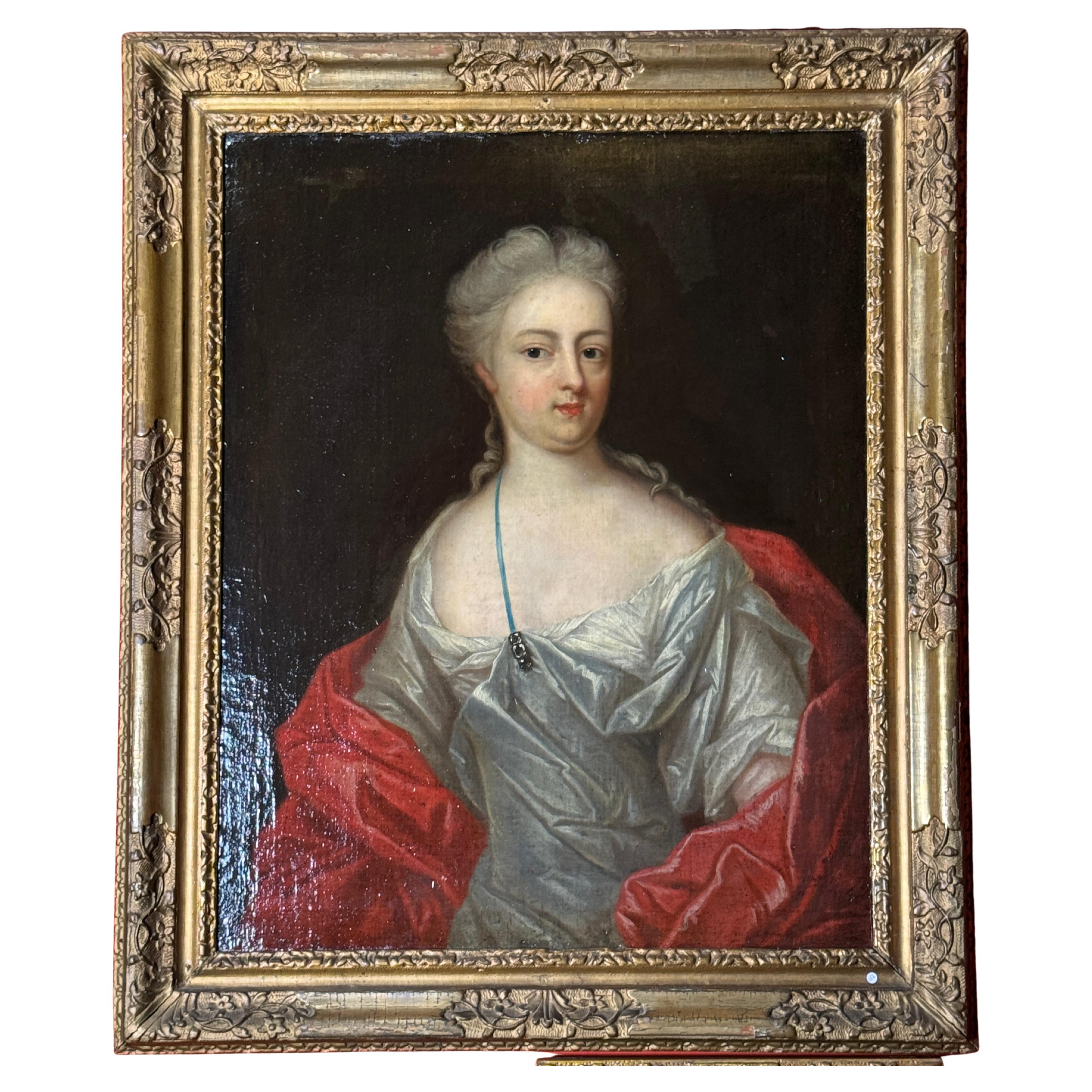 Porträt von Maria Theresia von Österreich, Königingemahlin von Frankreich, 17. Jahrhundert

Öl auf Leinwand, Europäische Schule, ca. 1660-1680, Ende 17.
Öl auf Leinwand mit der Darstellung von Maria Theresia von Österreich (1638-1683),