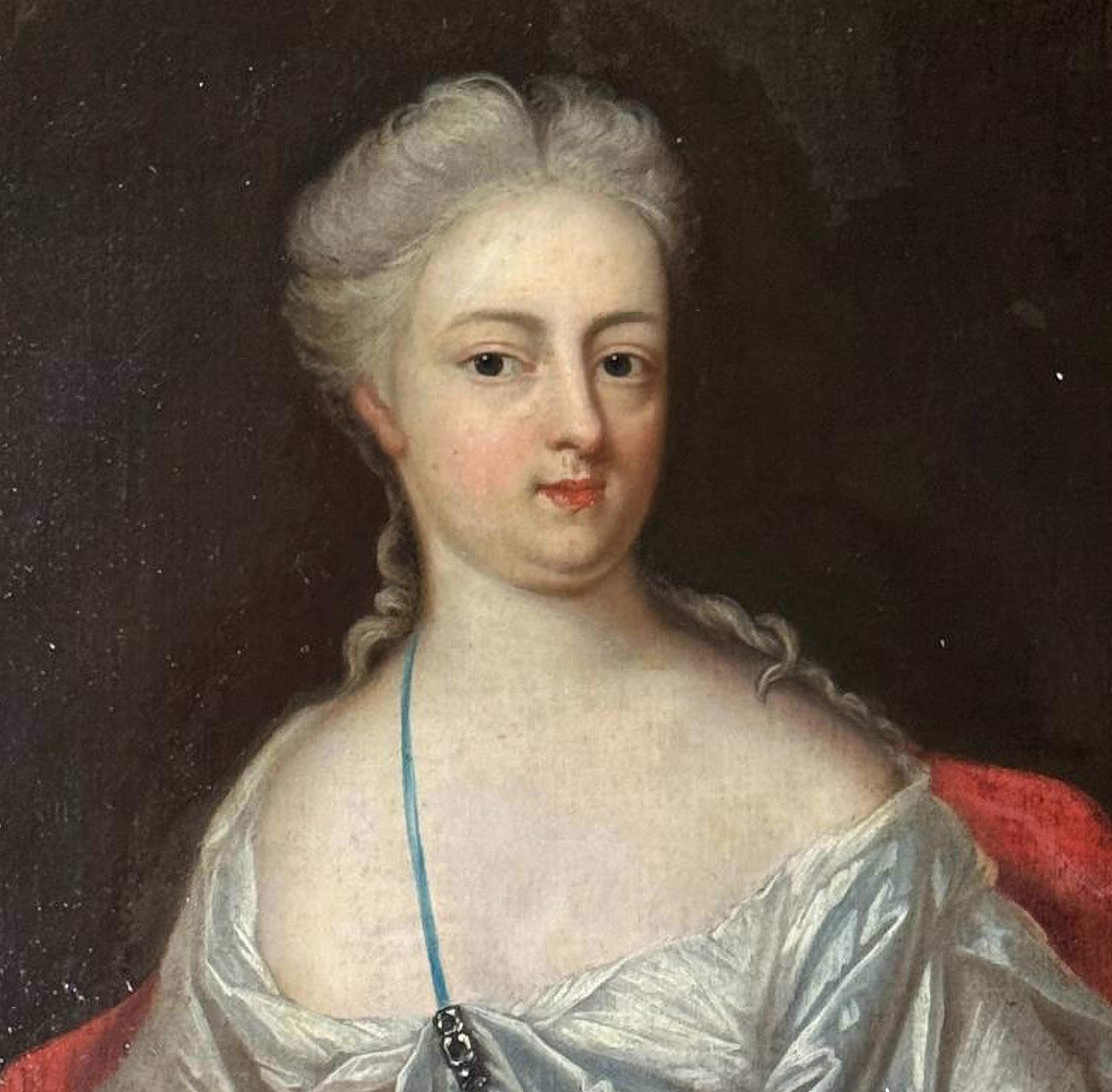 Seltenes Porträt von Maria Theresia von Österreich, Königingemahlin von Frankreich, 17. Jahrhundert (Spanisch) im Angebot