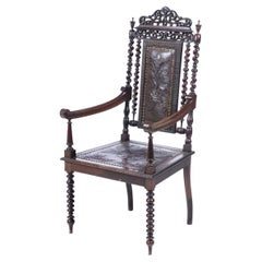 Rare fauteuil portugais 19ème siècle