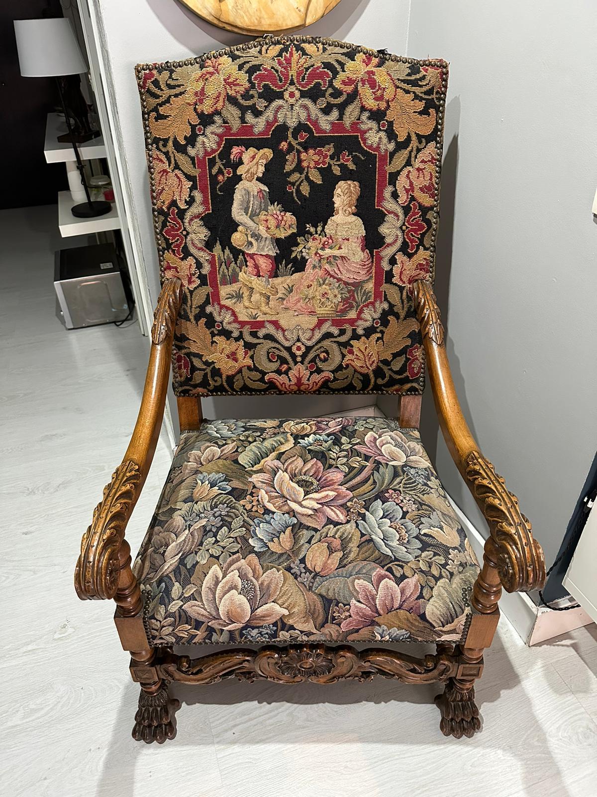 Rare chaise portugaise du 18ème siècle en bois de rose avec vidéo en vente 4