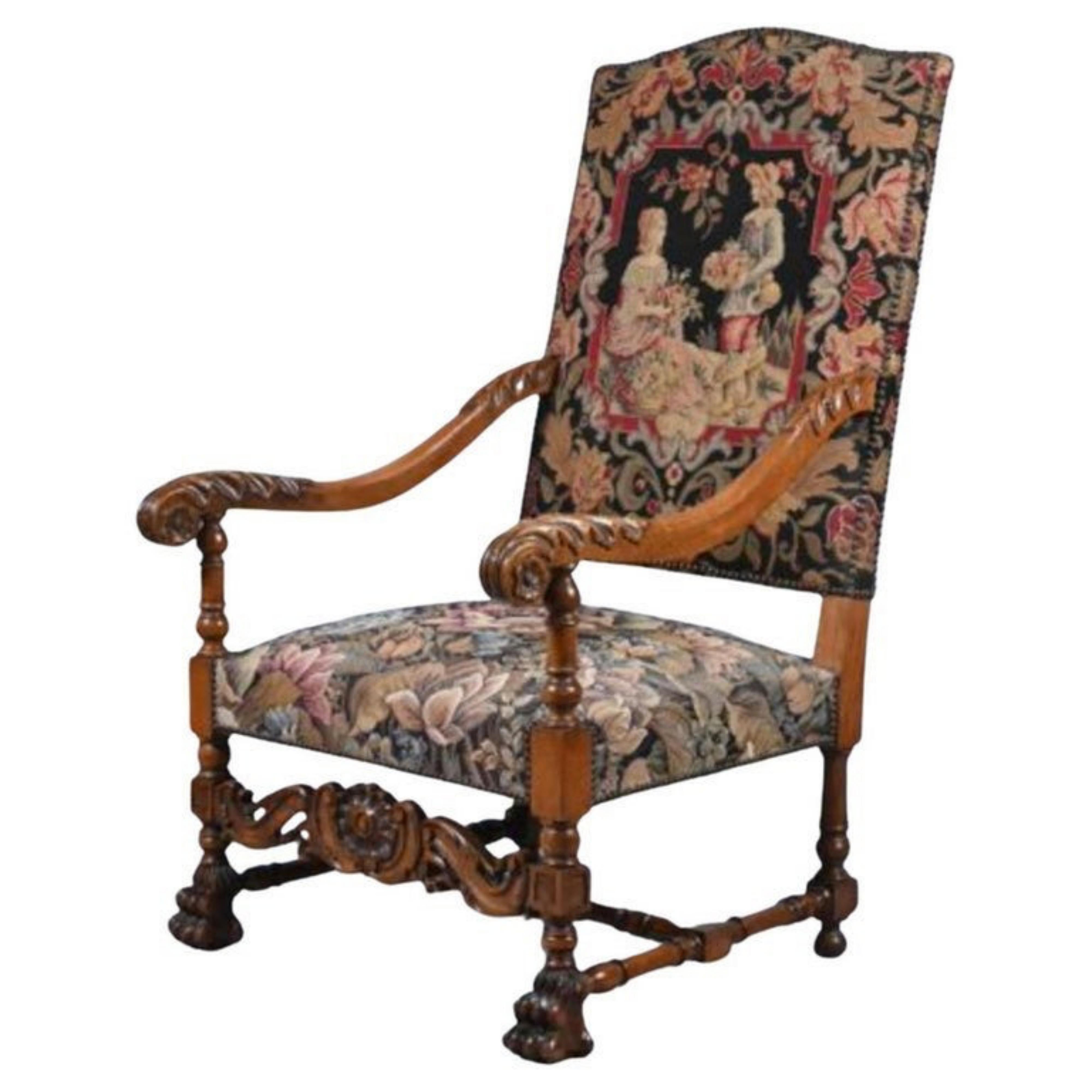 Fait main Rare chaise portugaise du 18ème siècle en bois de rose avec vidéo en vente
