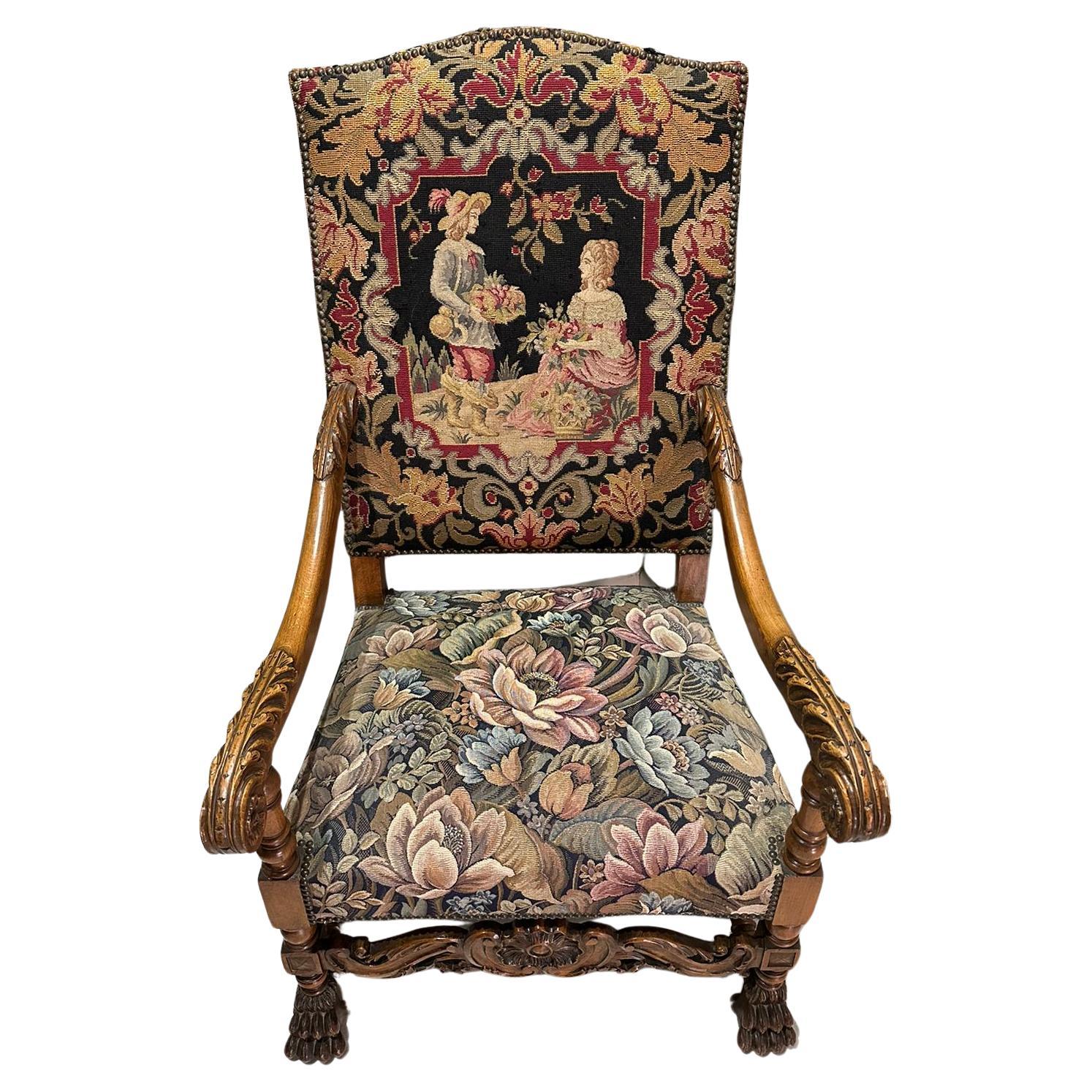 Rare Portuguese Chair 18th Century Rosewood with VIDEO For Sale