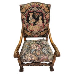Rare chaise portugaise du 18ème siècle en bois de rose avec vidéo