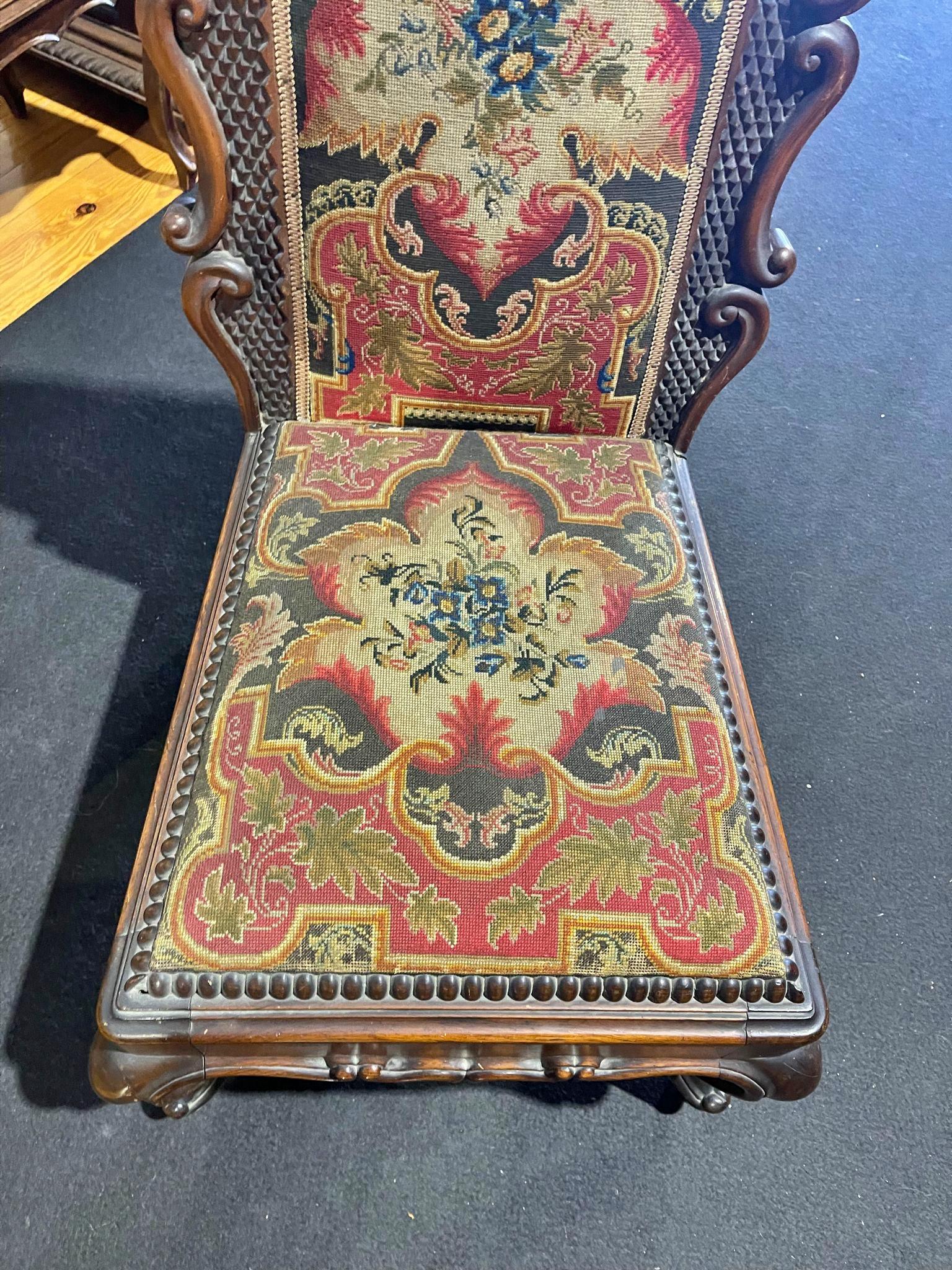 Rare Portuguese Chair 19th Century Rosewood 5