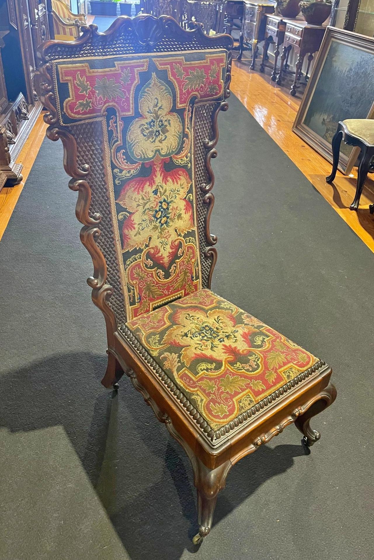 Rare Portuguese Chair 19th Century Rosewood 6