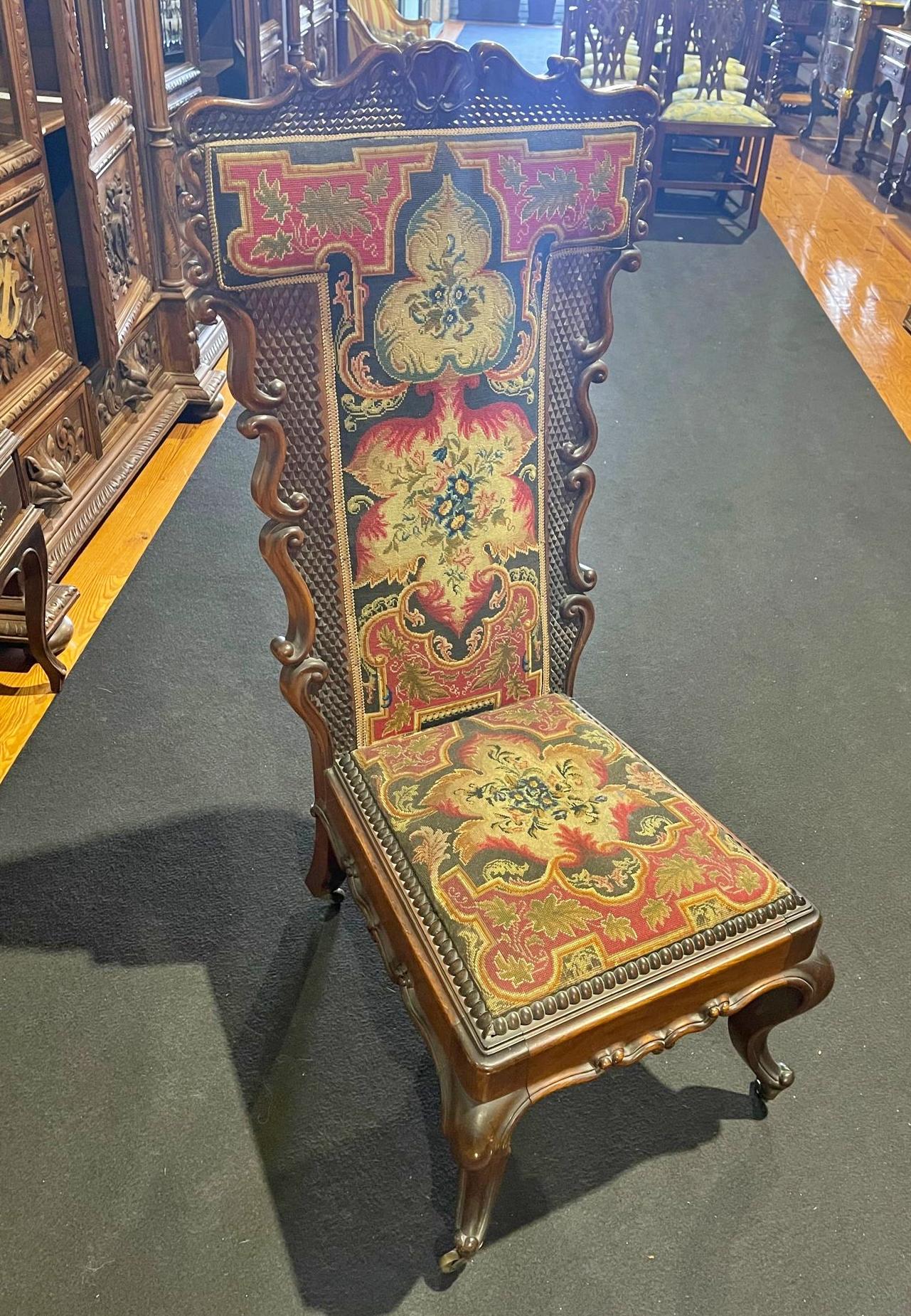 Rare Portuguese Chair 19th Century Rosewood 7