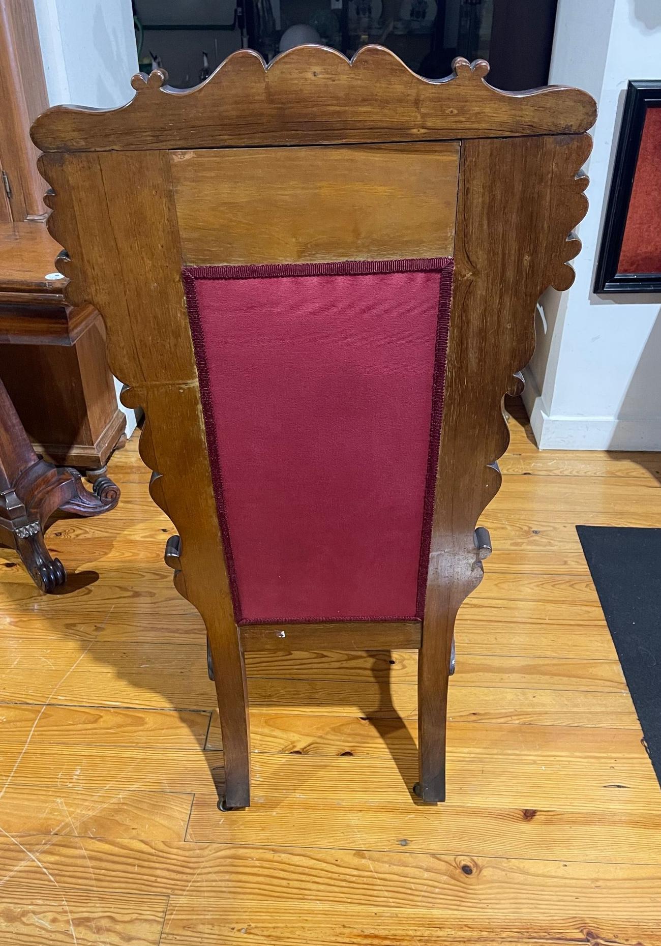 Rare Portuguese Chair 19th Century Rosewood 1