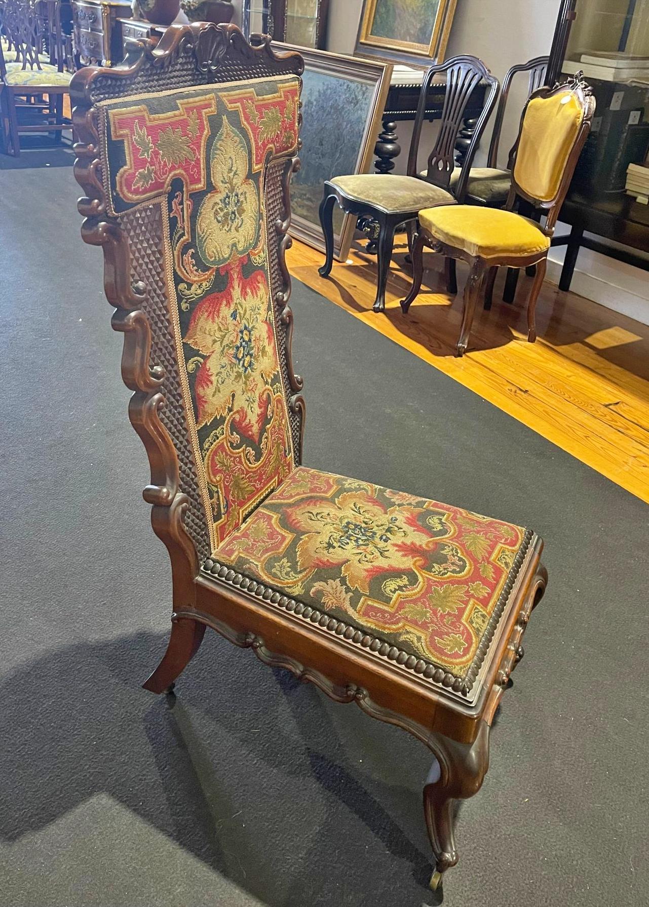 Rare Portuguese Chair 19th Century Rosewood 4