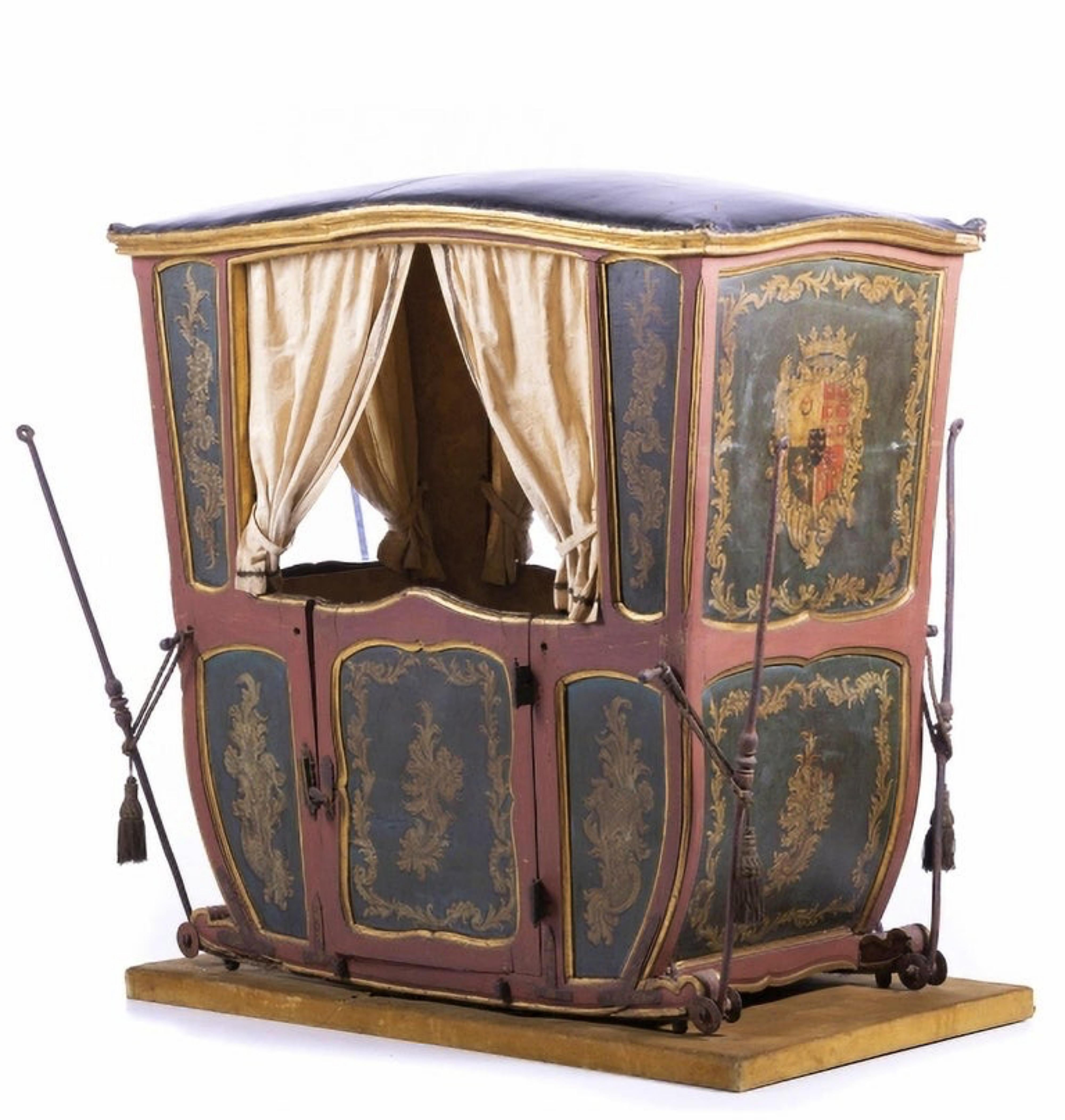 Portugais Rare chaise de Sedan portugaise du 18ème siècle en vente