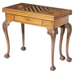 RARE TABLE DE JEU PORTUGAISE À TROIS PLATEAUX D. JOÃO V du 18ème siècle