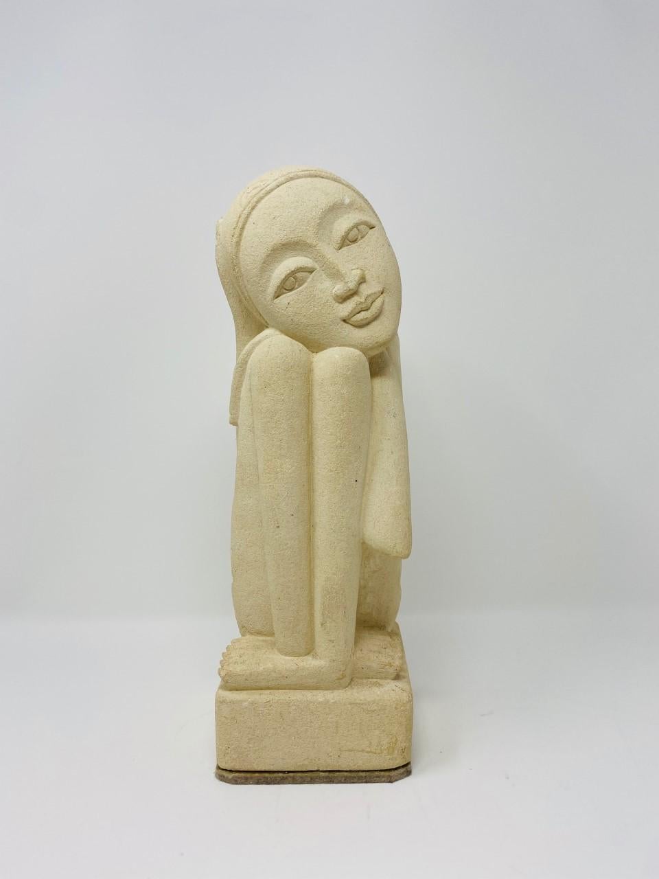 Rare Post Modern Female Plaster Sculpture 3