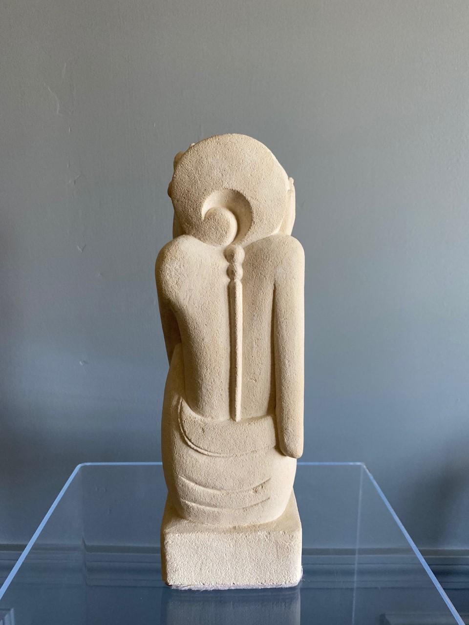 Rare Post Modern Female Plaster Sculpture In Good Condition In San Diego, CA