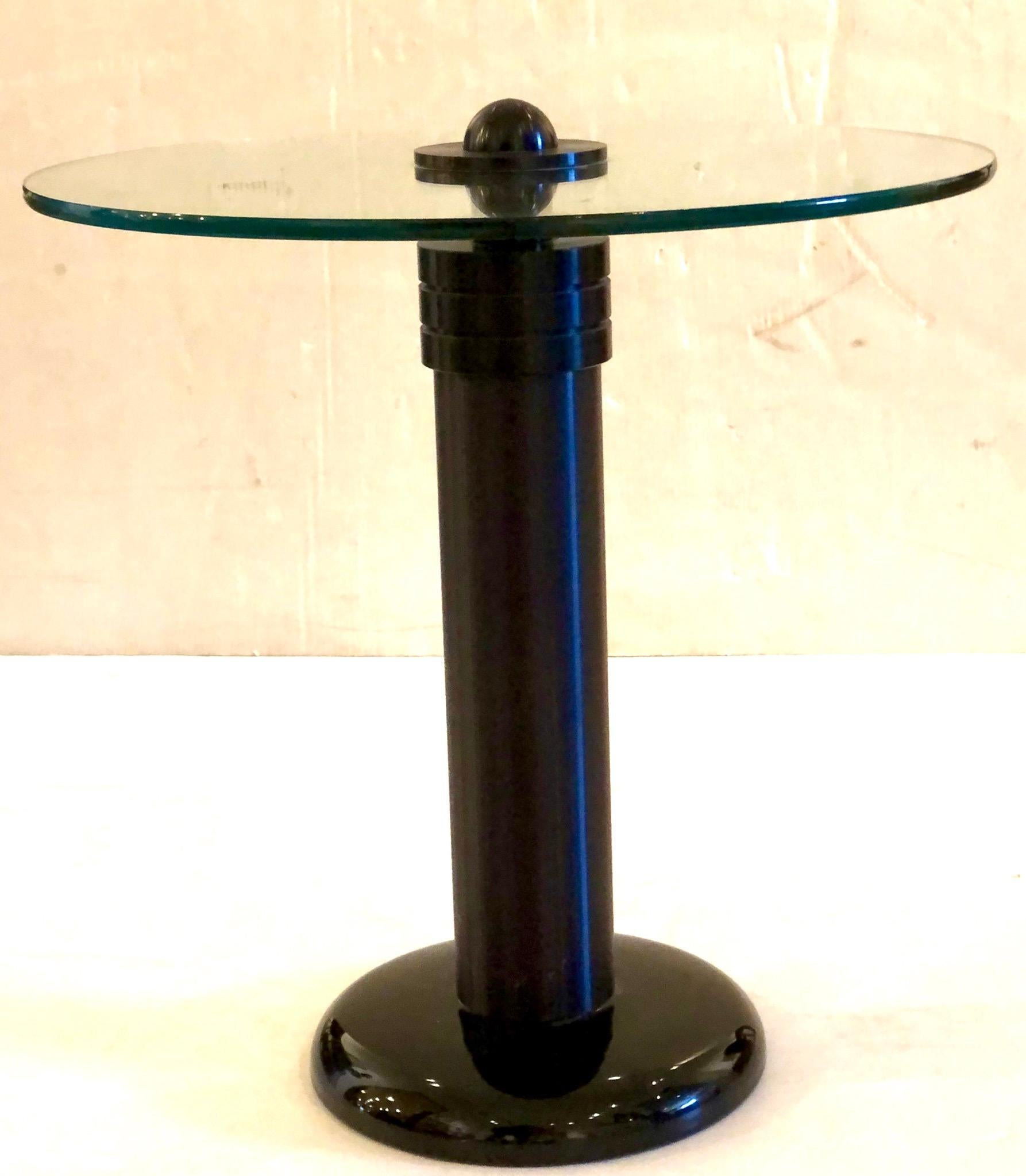 American Rare Postmodern Memphis Cocktail End Table by Kaiser-Newman