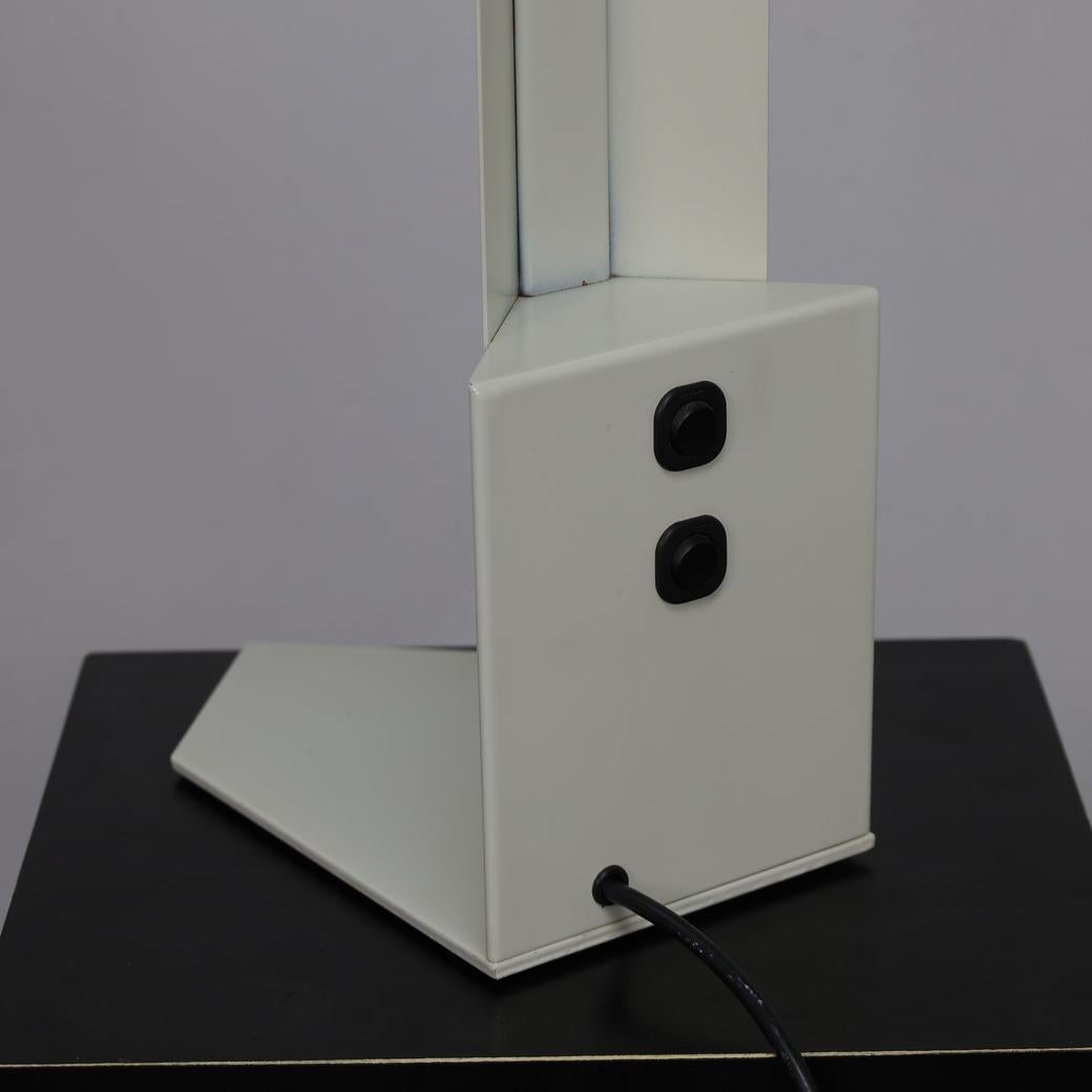 Metal Rare Postmodern Architectural Desk Lamp by Mart van Schijndel, Netherlands 1980s For Sale