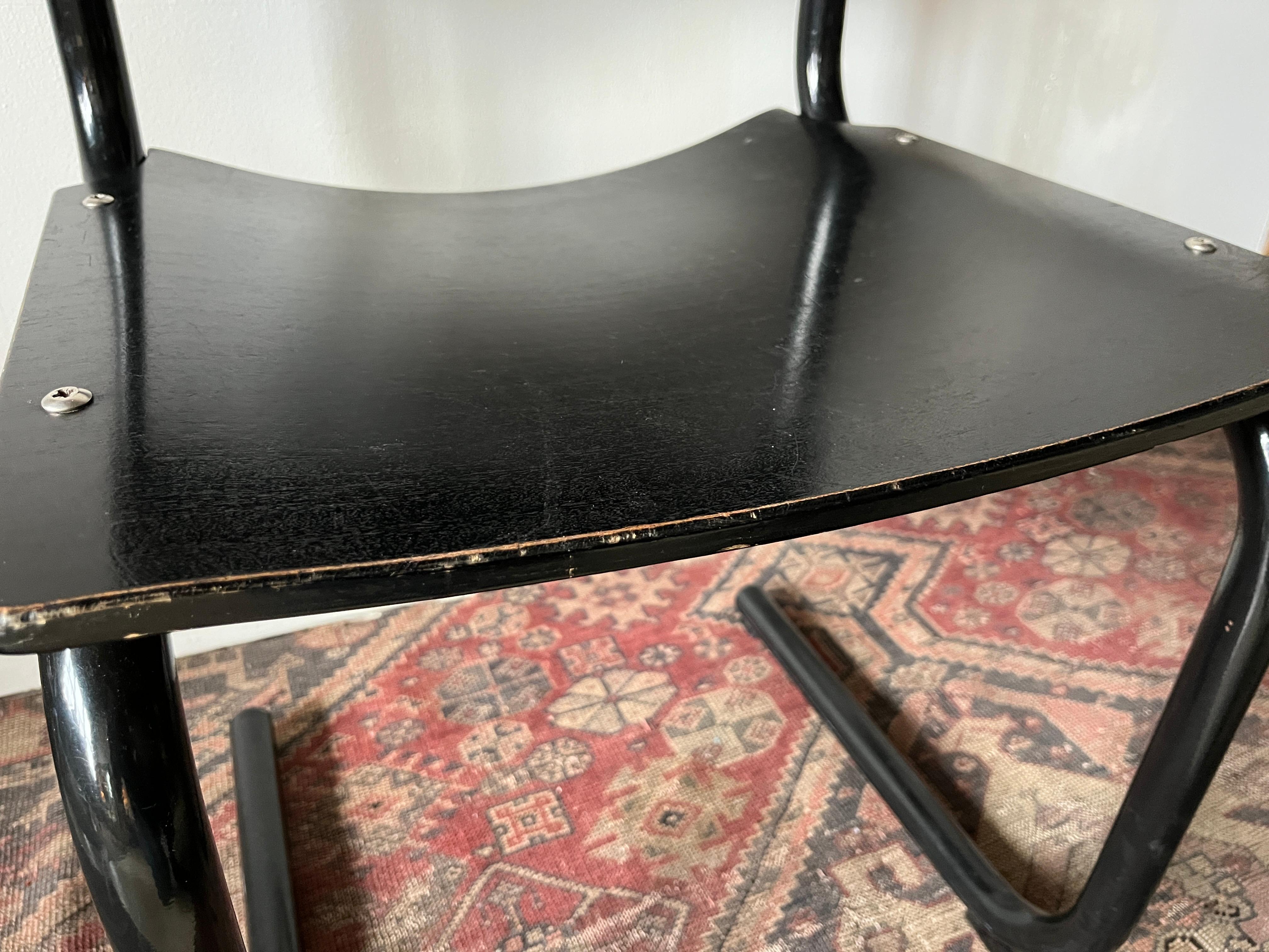 Rare Postmodern Cantilever Bentwood Chair by Randers, Scandinavian Modern For Sale 1