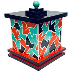 Rare Postmodern Memphis Era George Sowden Plastic Laminate Box