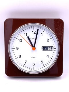 Rare Postmodern Wall Clock by Kienzle