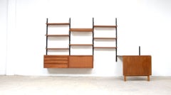 Rare Poul Cadovius Royal system Bookcase with drop-leaf Table, 1960’s