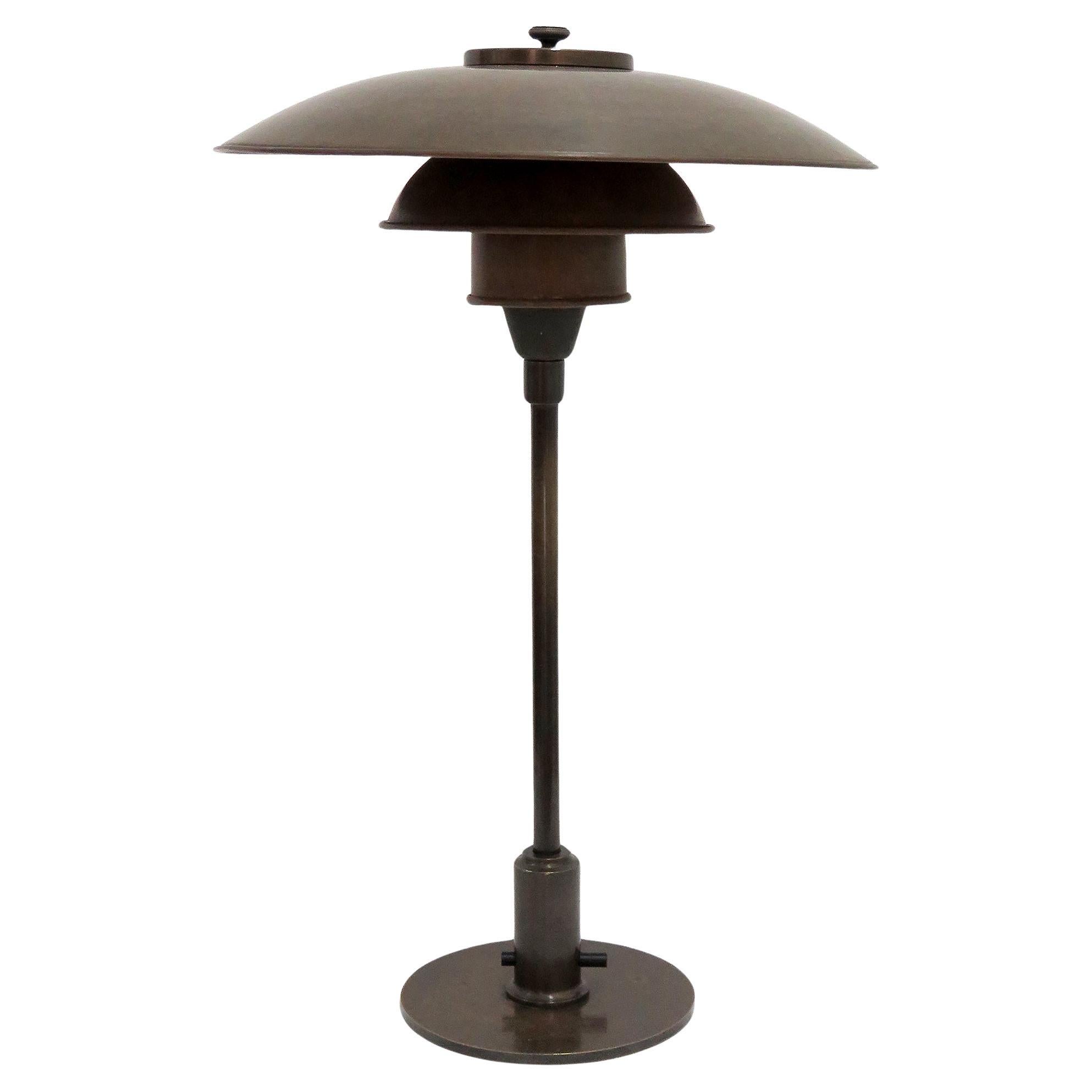 Rare Poul Henningsen Copper PH 3/2 Table Lamp, 1930 in vendita
