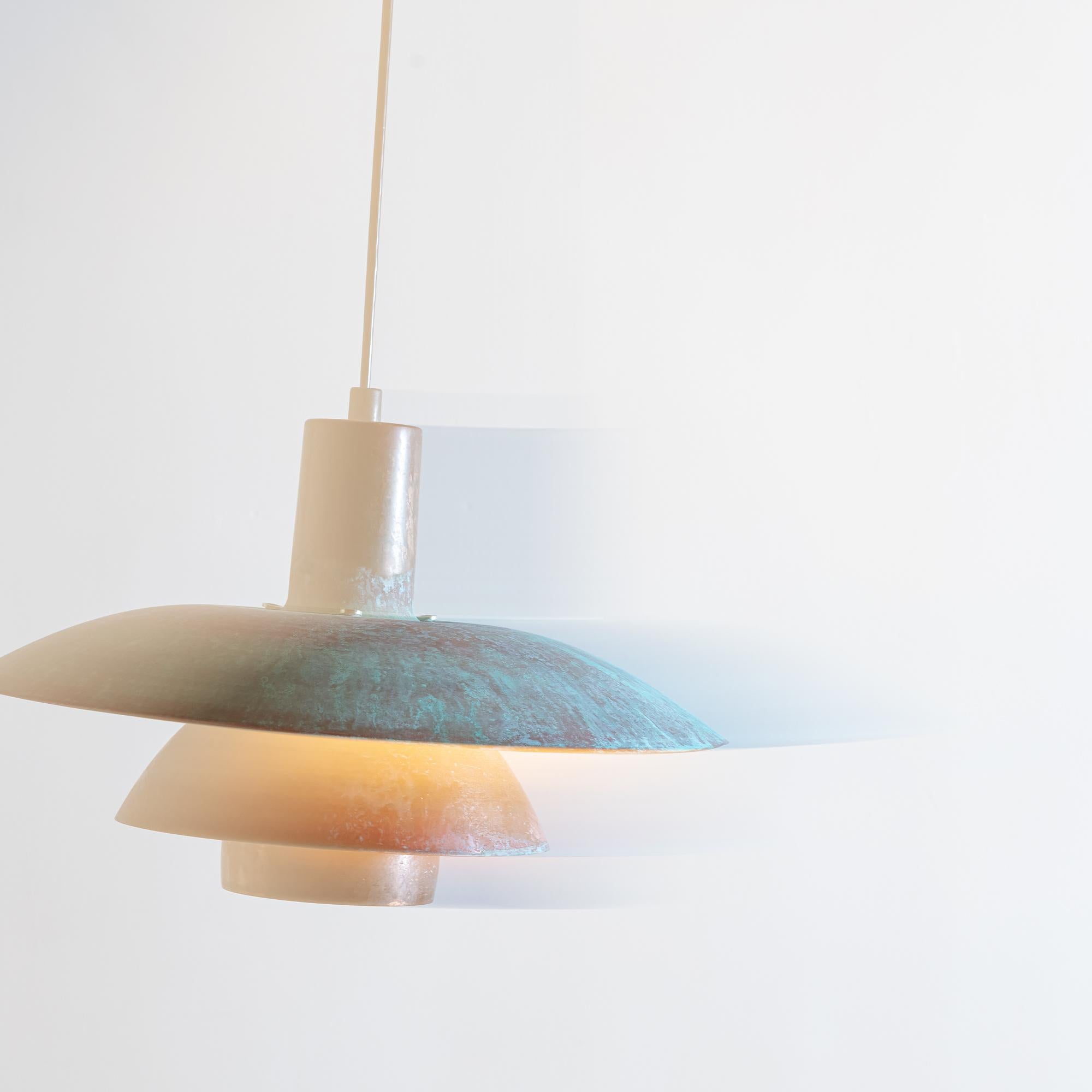 Seltene Poul Henningsen PH-Lampe aus Kupfer mit schöner Patina, 1950er Jahre 4