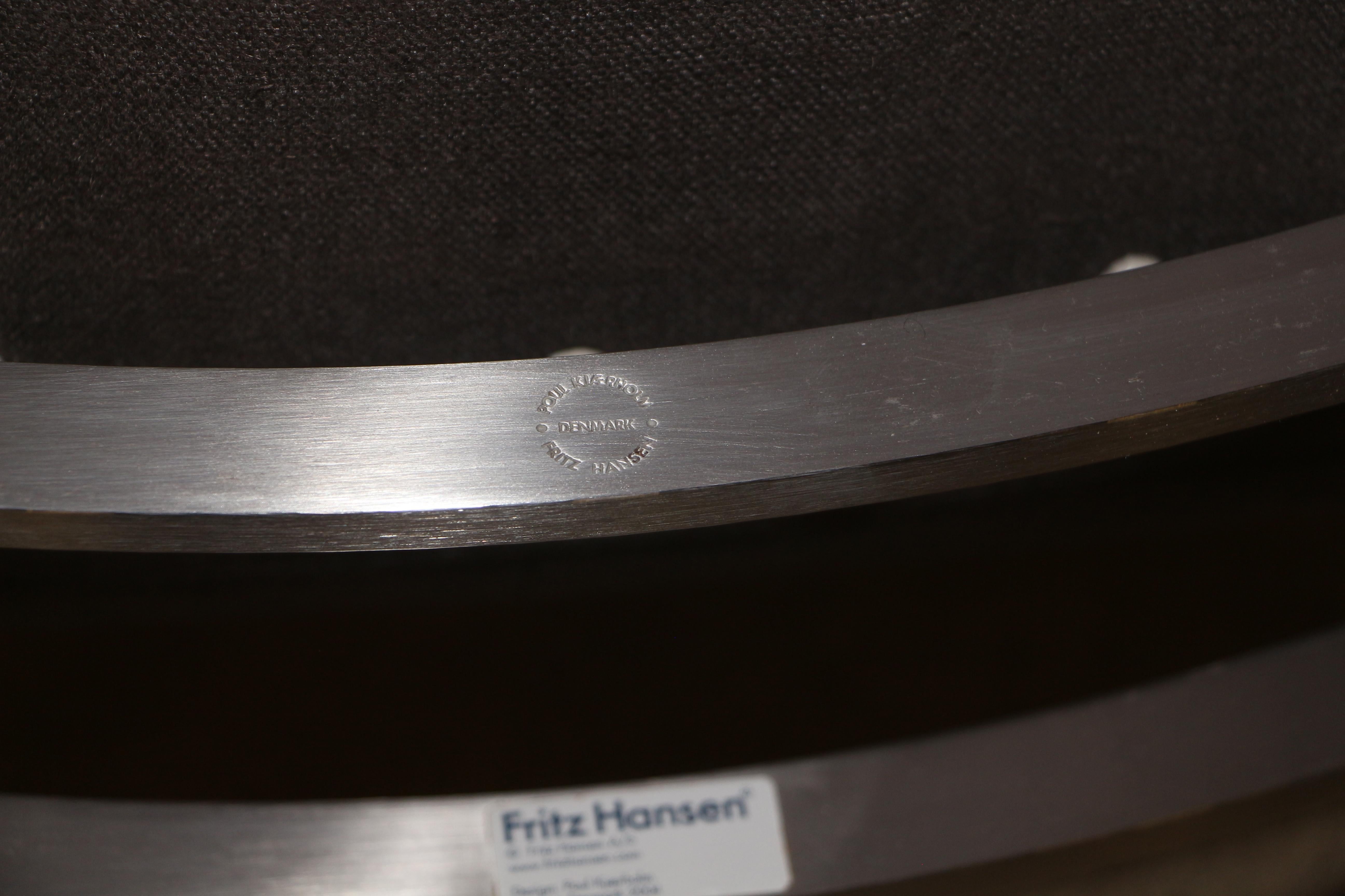 Poul Kjaerholm PK22 Anthracite Grey by Fritz Hansen, 2004 3