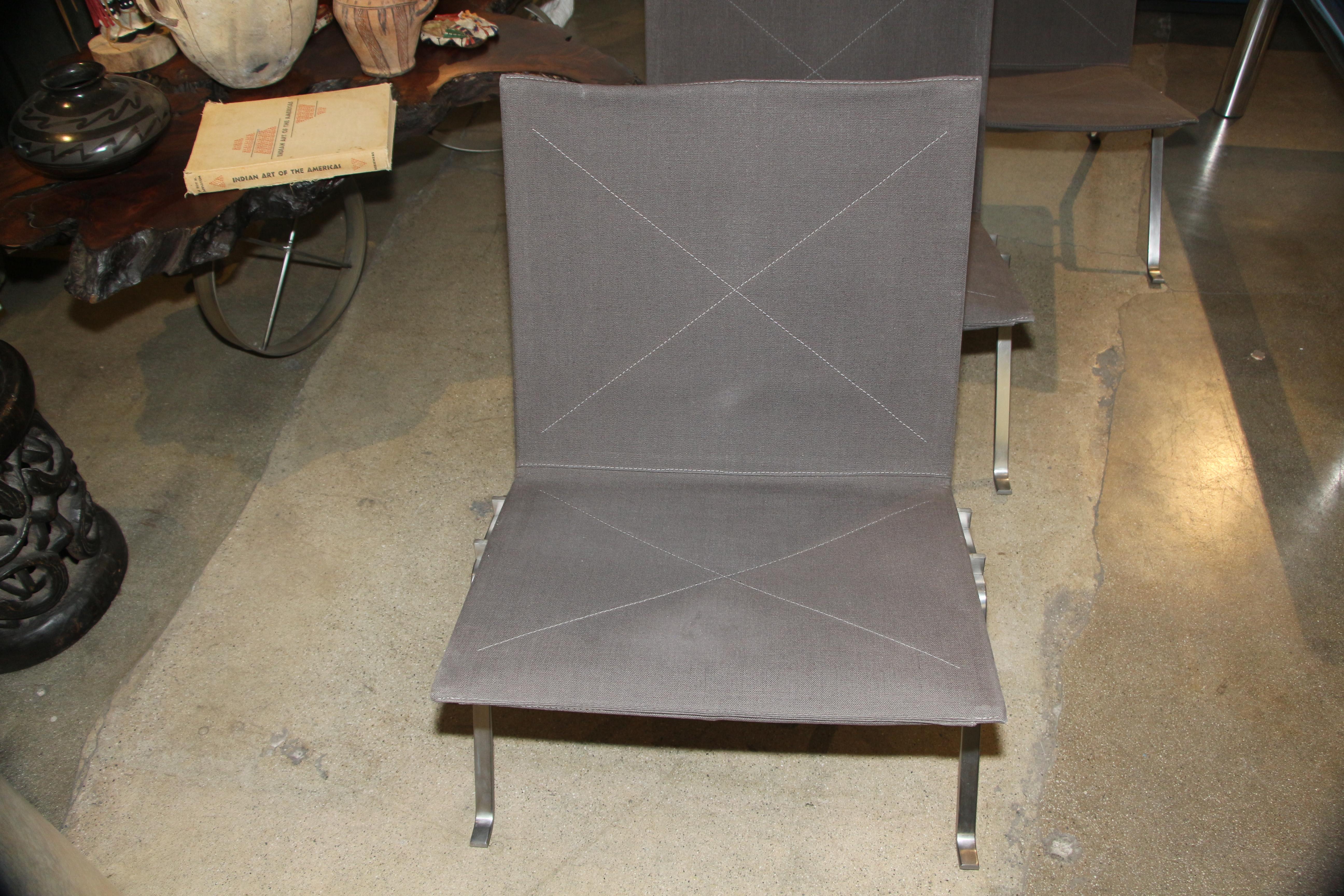 Contemporary Poul Kjaerholm PK22 Anthracite Grey by Fritz Hansen, 2004