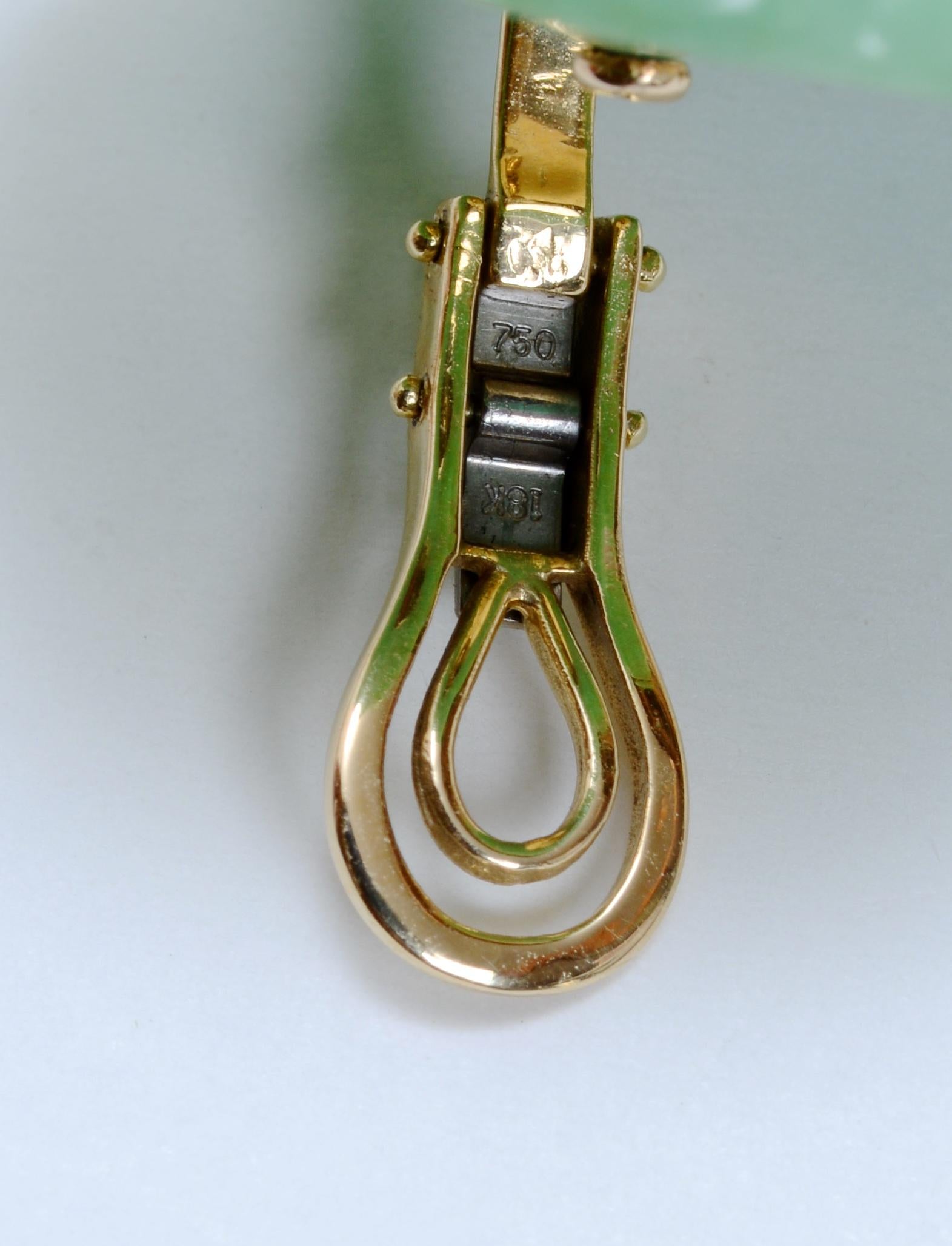 Seltene Pr von 18K & Multi-Stein-Ohrclips von Bettina Gabetti für Seaman Schepps, selten 2