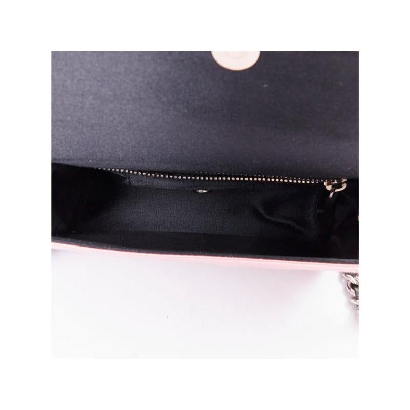 rara PRADA 2003 Vintage bebé seda satén negro grosgrain arco cadena bolso de hombro en venta 4