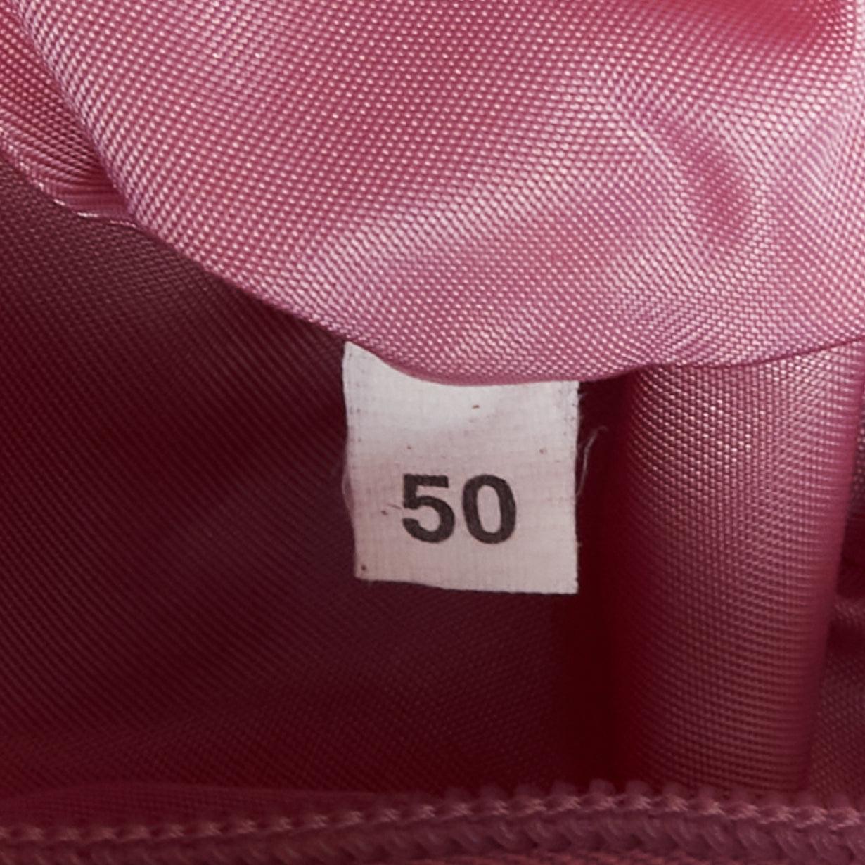 rare PRADA Vintage pink satin acrylic translucent top handle tote bag 7