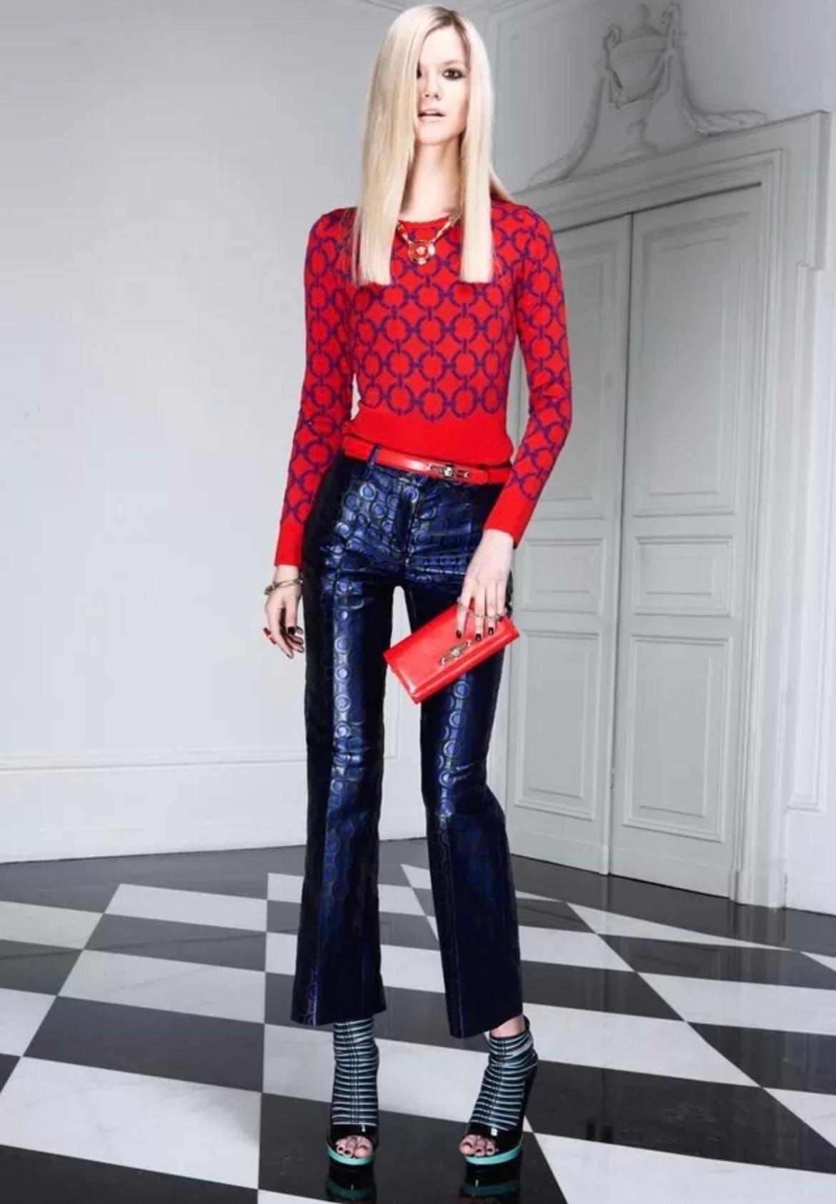 VERSACE 
Pre-fall 2011 look # 10 
PLATFORM BOOTIES
Patent leather upper 
Open toe
Back zip for ease of dress
Leather lining
IT Size is 40 - US 10
6