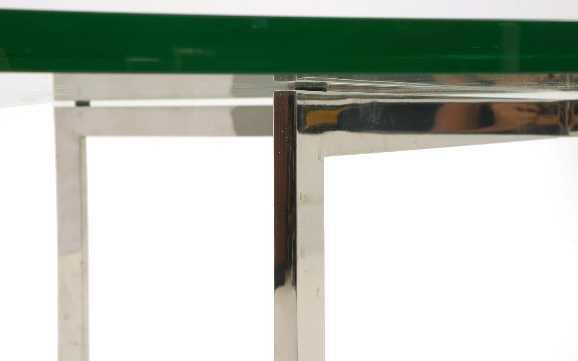 Bauhaus Rare Pre Knoll Production Barcelona Coffee Table by Mies van der Rohe, 1955 For Sale
