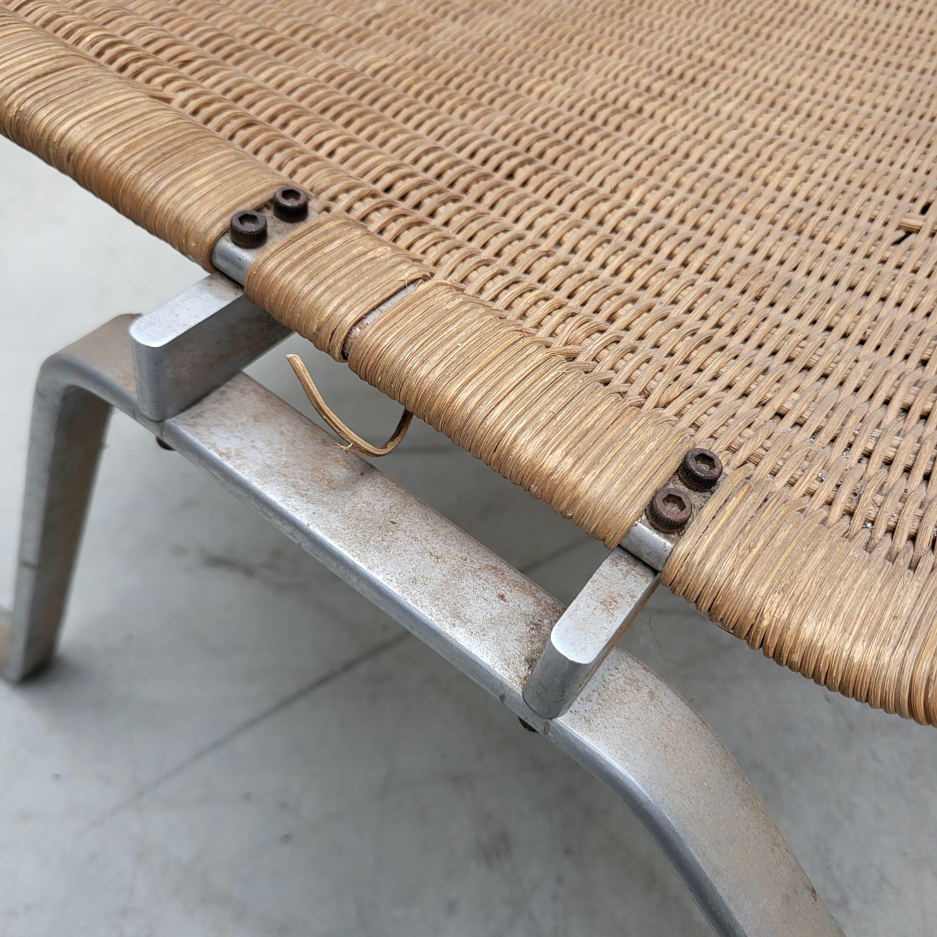 Seltene Vorserie Poul Kjaerholm PK22 Geflechtstuhl 1950s (Handgefertigt) im Angebot