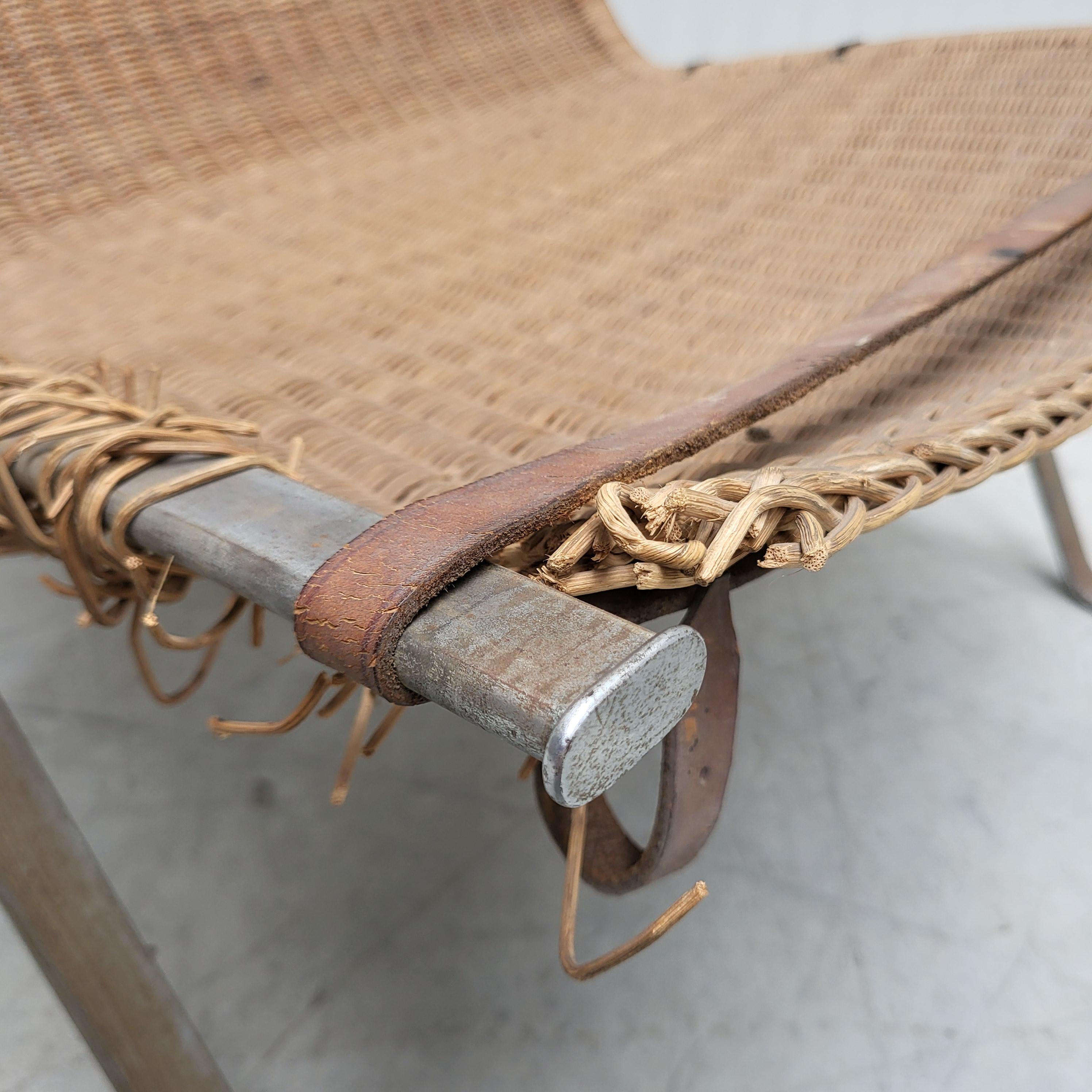 Seltene Vorserie Poul Kjaerholm PK22 Geflechtstuhl 1950s im Angebot 1