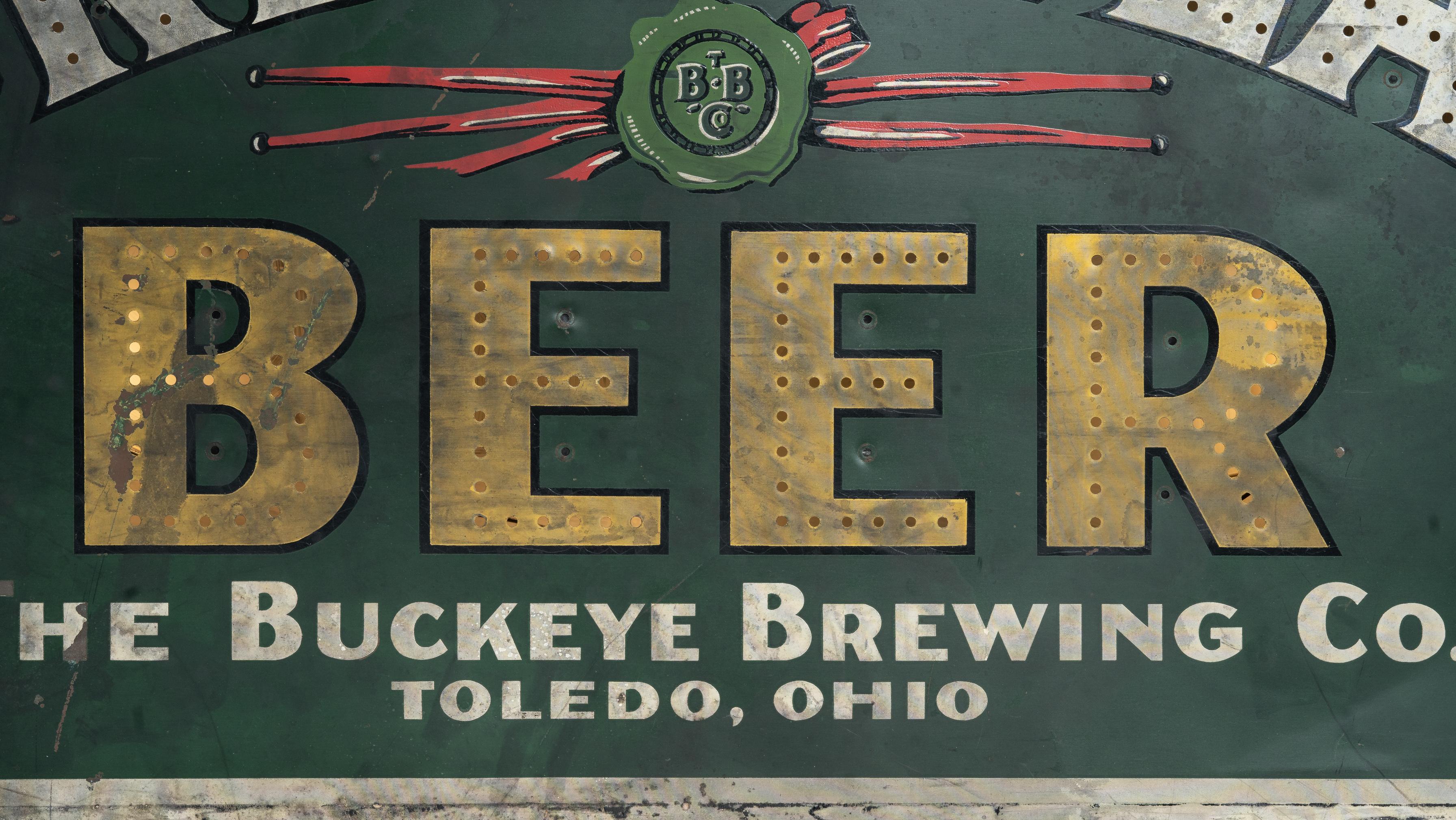 Américain Rare Pre-Prohibition Green Seal Beer Backlit Punched Lighted Sign (Enseigne lumineuse) en vente