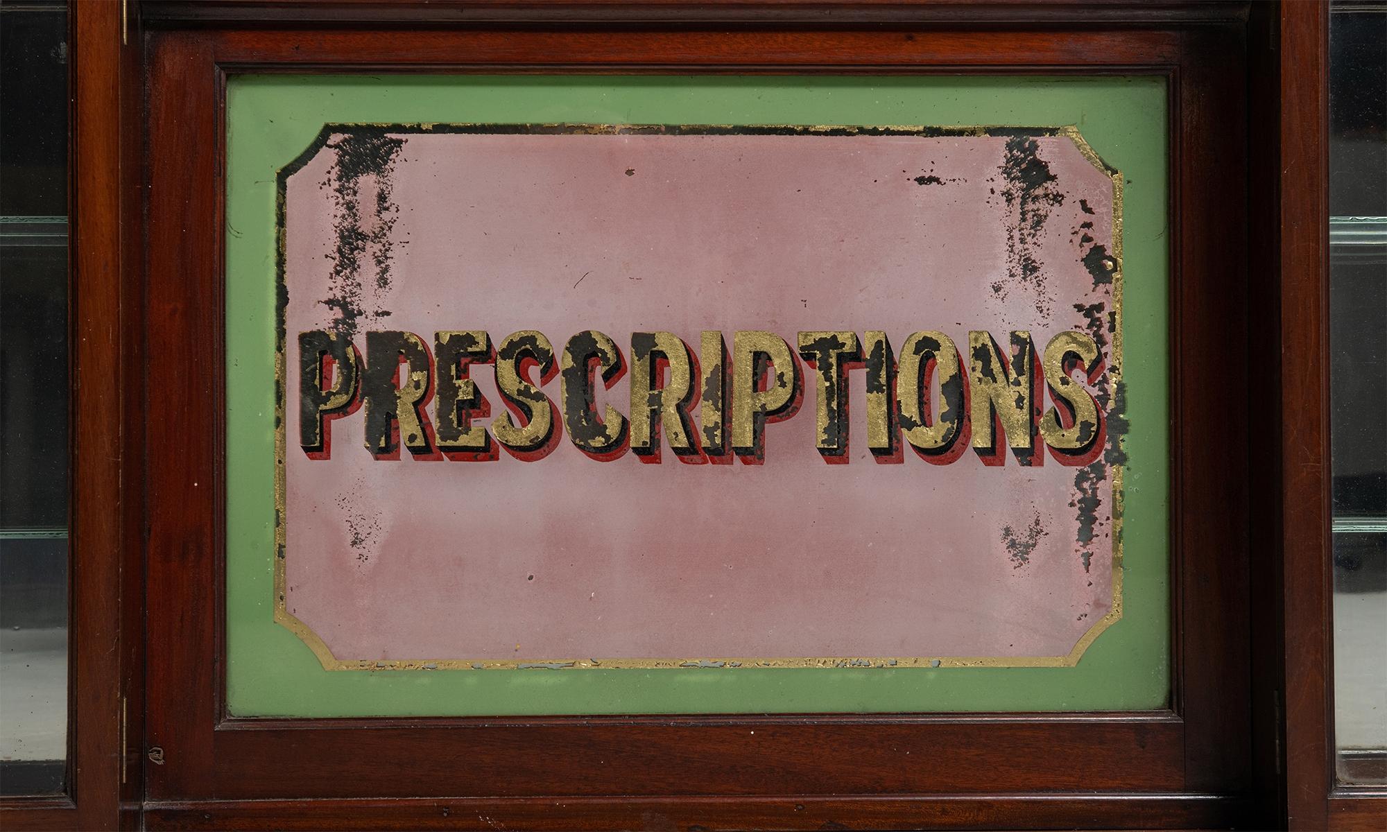 Rare “Prescriptions” Cabinet, England Ccirca 1900 2