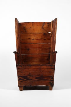Rare Primitive 18th Century Wabi Sabi Rustic Orkney Chair