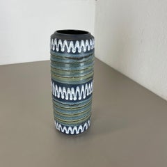 Seltene „PROTOTPYE GLAZE“ Fat Lava Mehrfarbige Vase Scheurich, Deutschland WGP 1970er Jahre