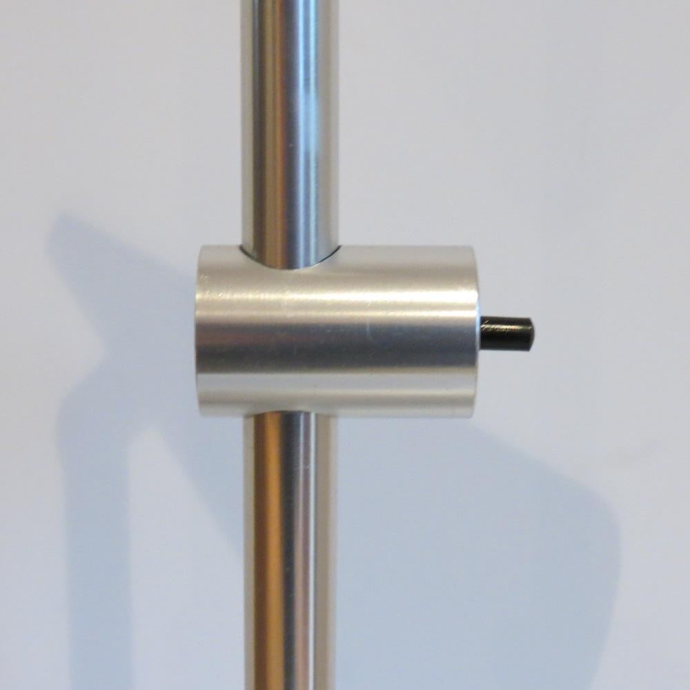Raro prototipo de lámpara de escritorio de aluminio moderna de mediados de siglo de Peter Nelson Años 60 Aluminio en venta