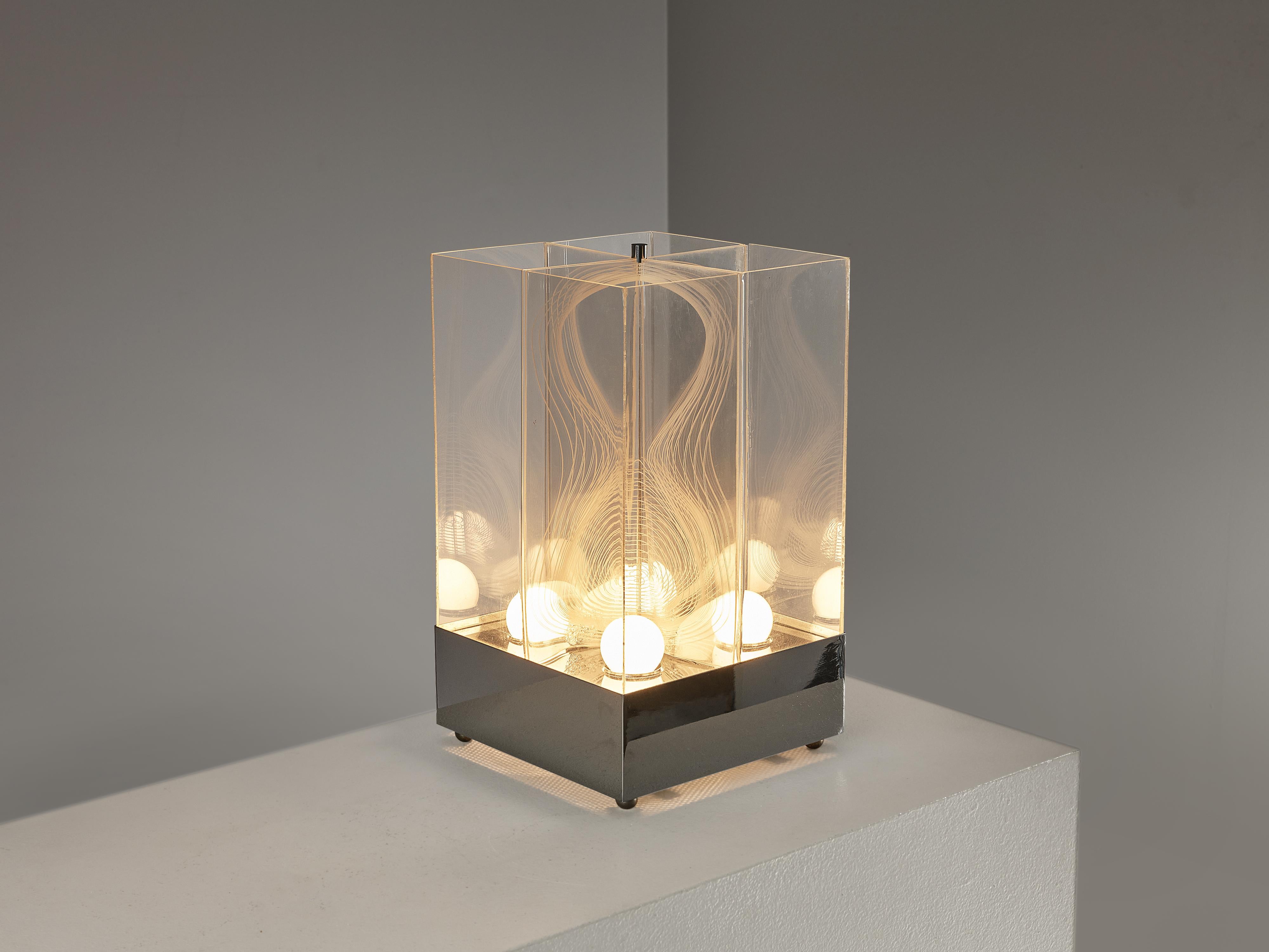 italien Prototype rare de lampe de bureau « Modèle 4 » de Studio Salvatori pour Nucleo Sormani  en vente