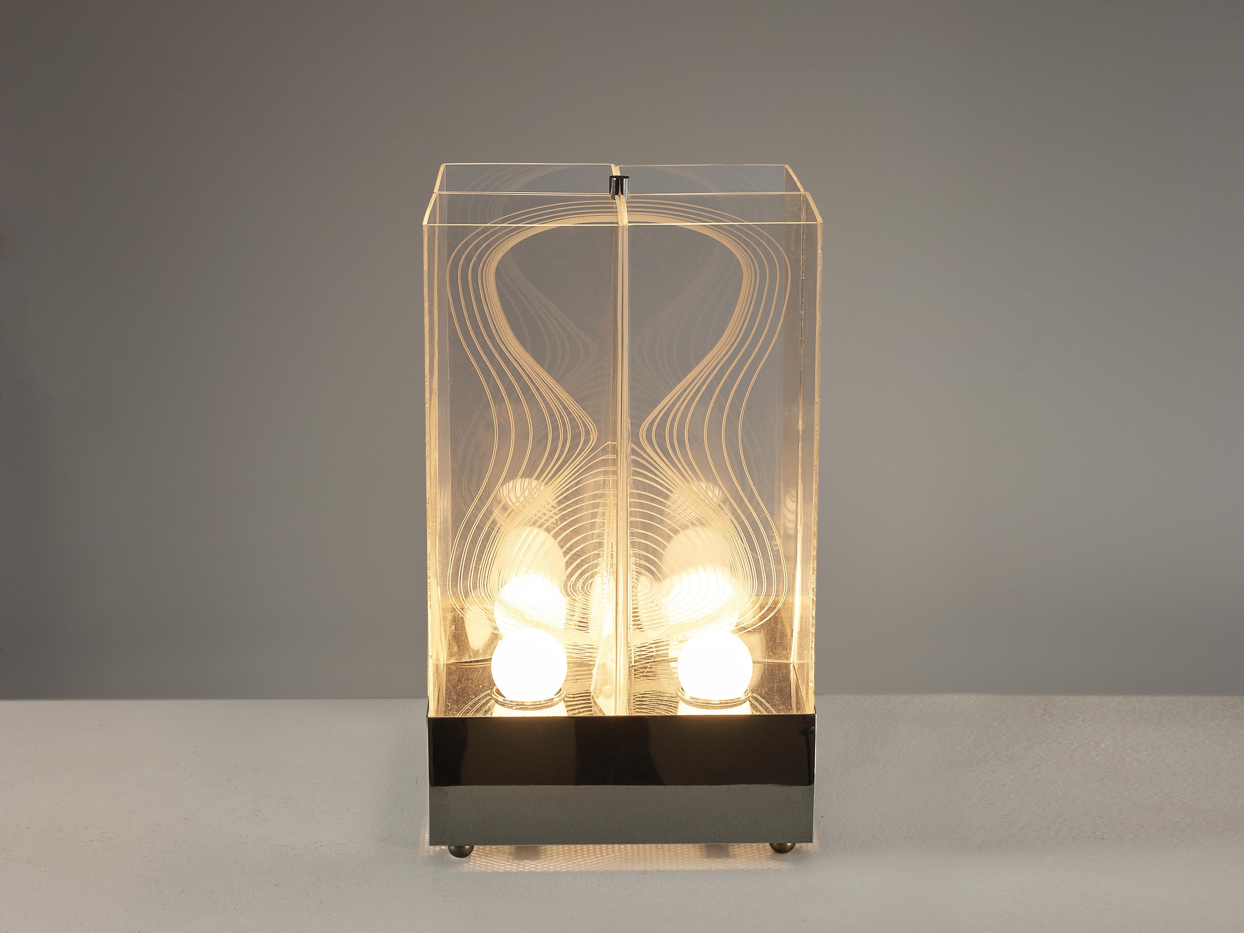 Italian Studio Salvatori for Nucleo Sormani Rare Prototype 'Model 4 ' Table Lamp 