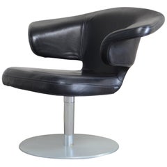 Rare Prototype of ClassiCon Munich Lounge Chair Black Leather